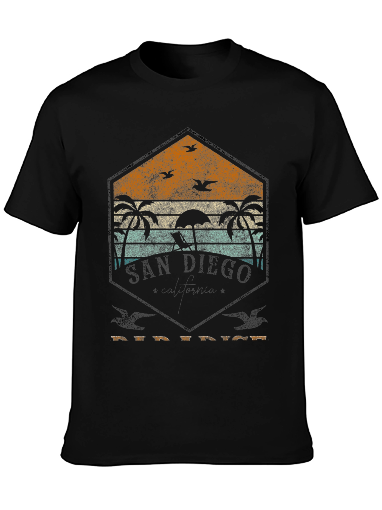 San Diego Retro Beach T-Shirt
