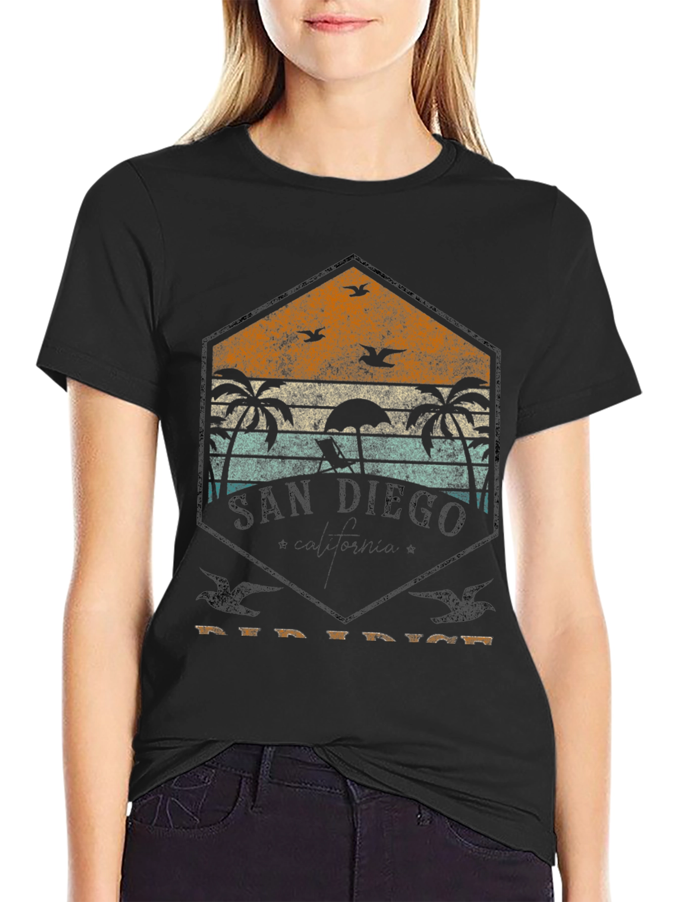 San Diego Retro Beach T-Shirt