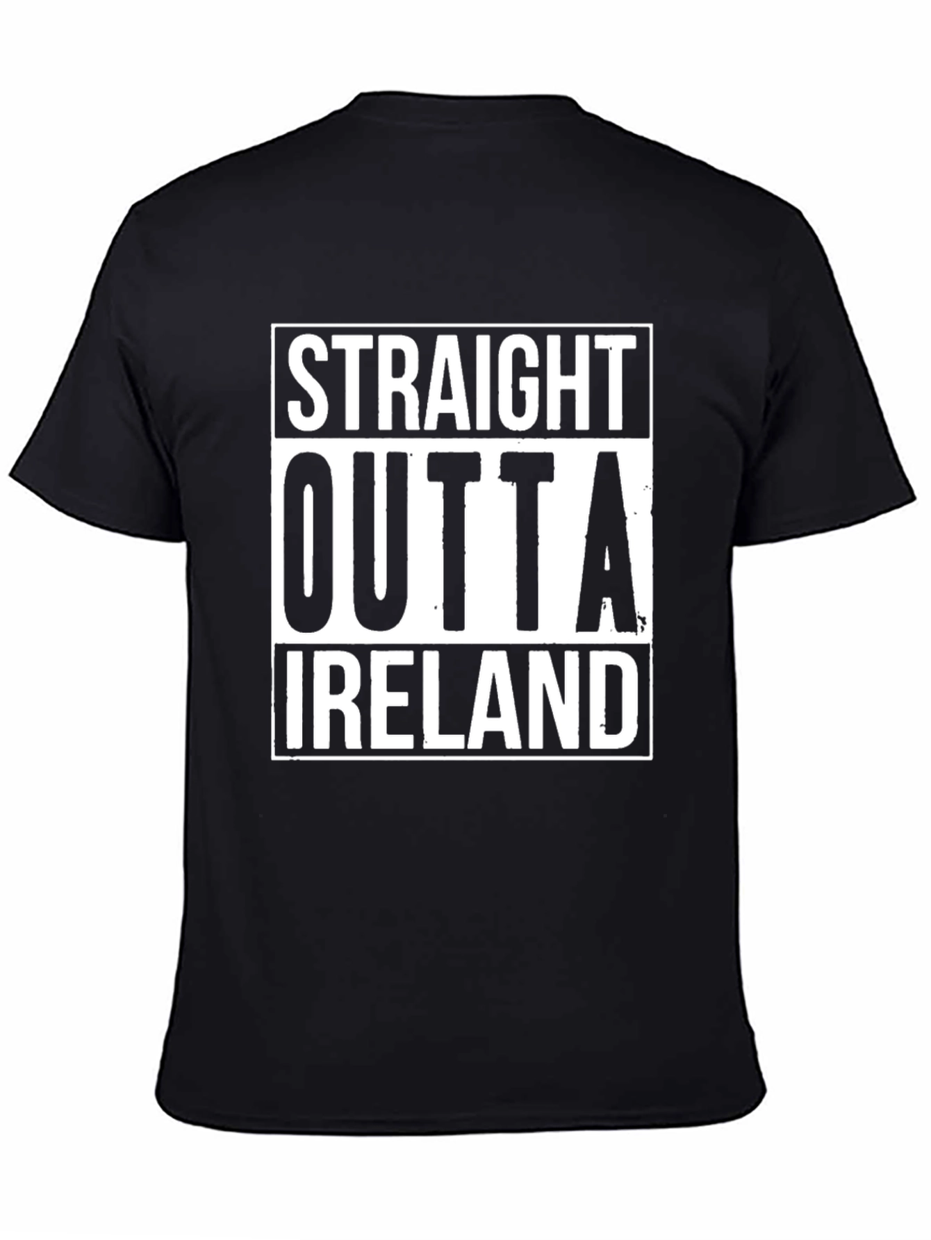 Straight Outta Ireland Black T-Shirt