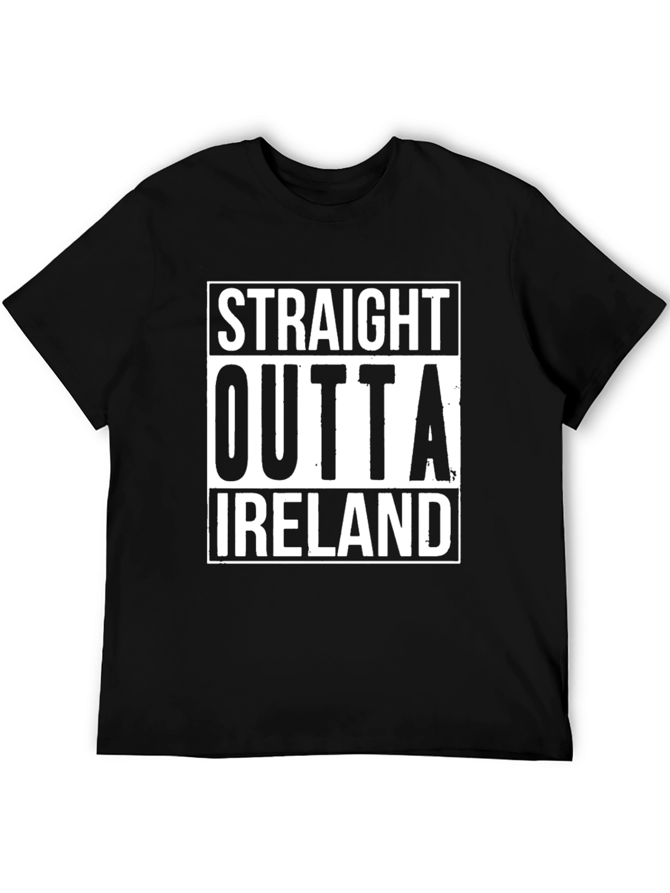 Straight Outta Ireland Black T-Shirt