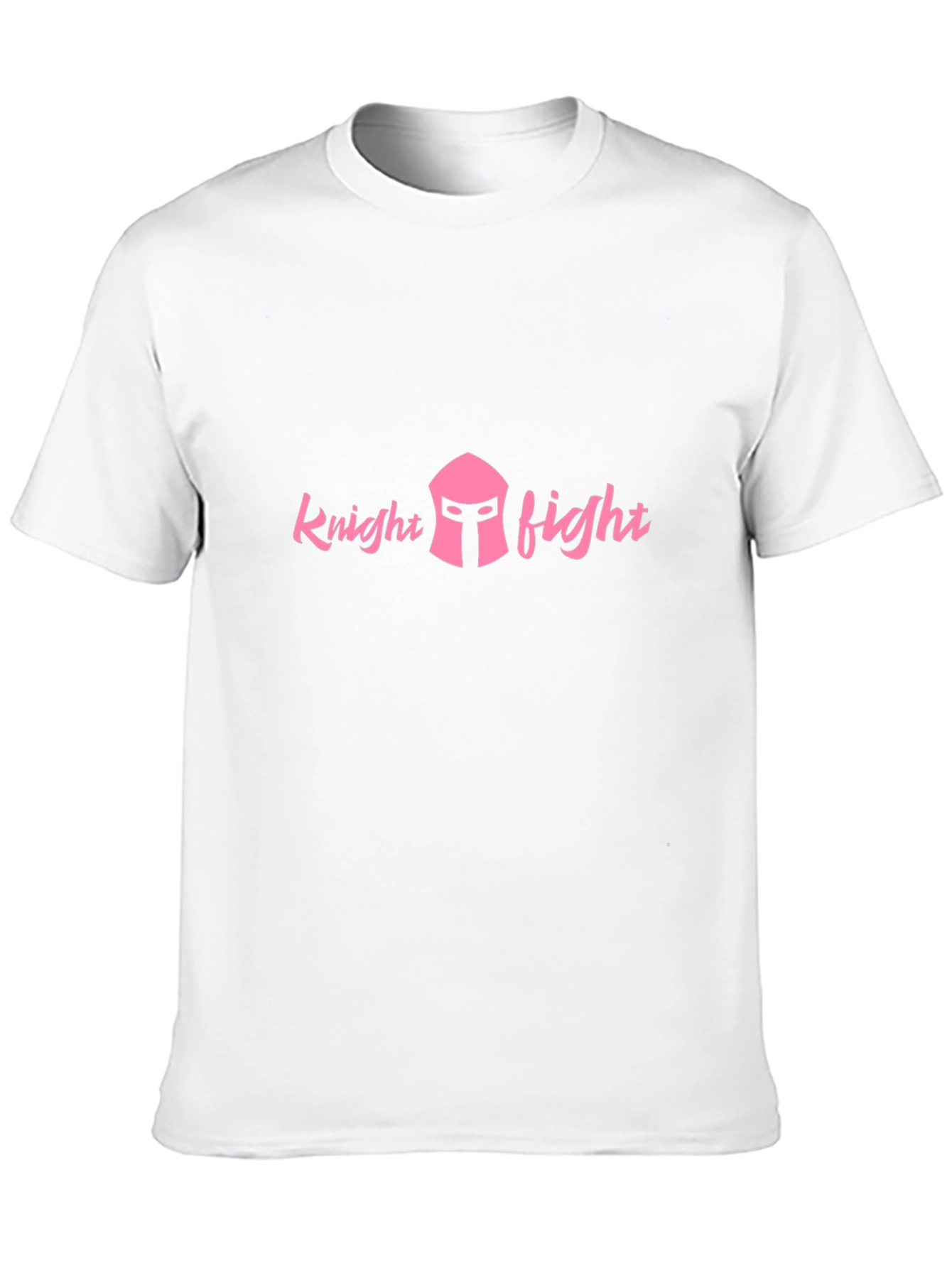 Knight Fight Graphic Tee - Pink Design on Black
