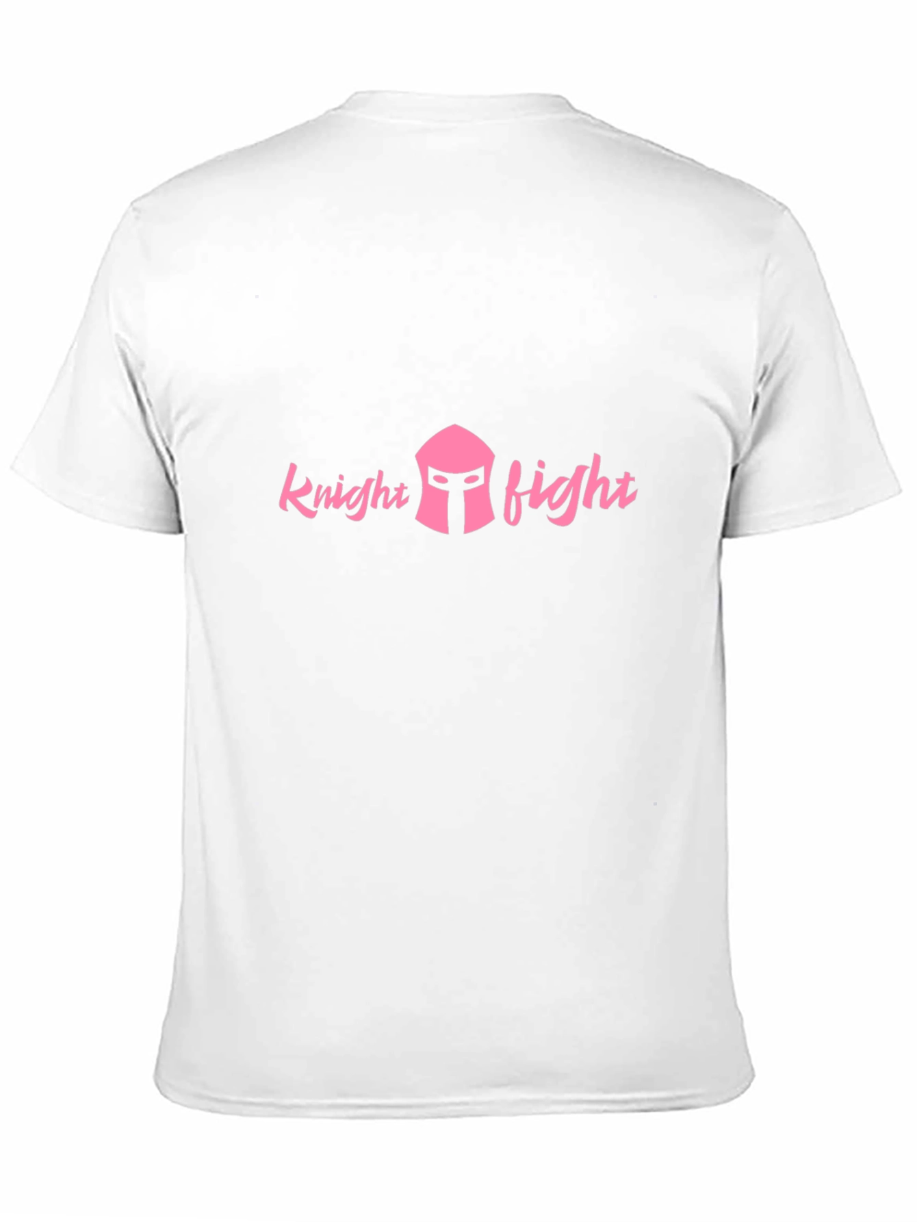Knight Fight Graphic Tee - Pink Design on Black