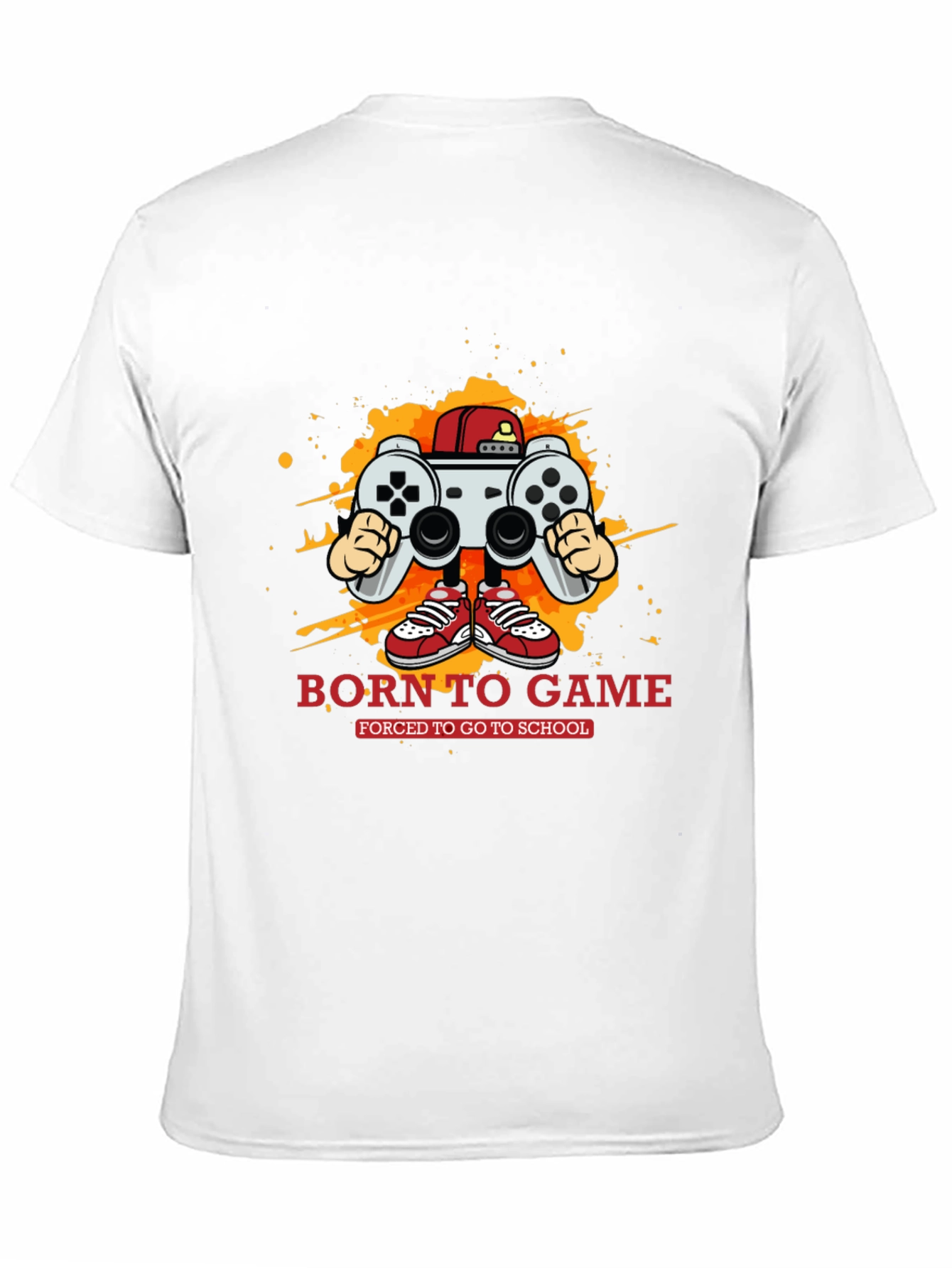 Born to Game Black Graphic Tee