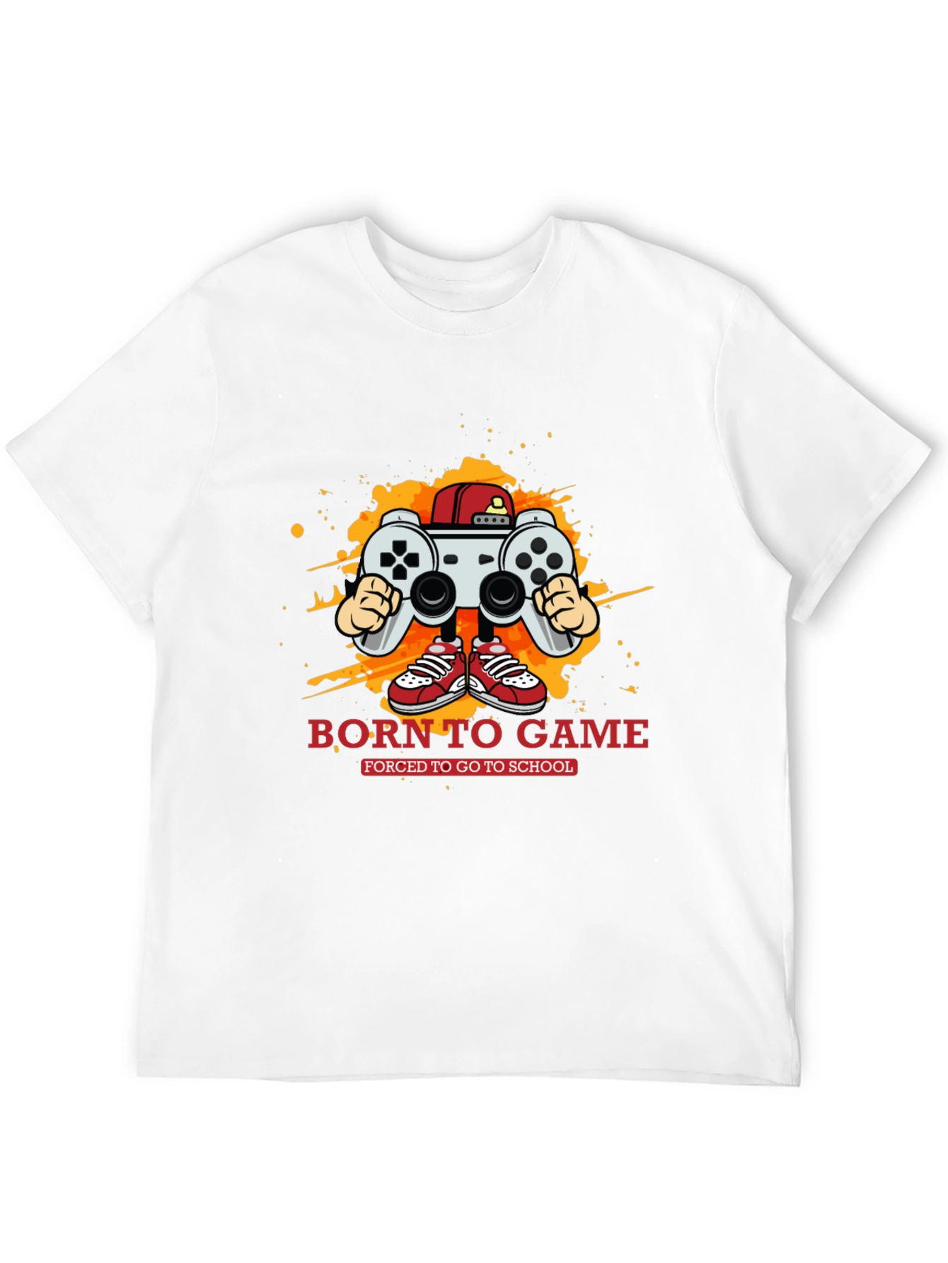 Born to Game Black Graphic Tee