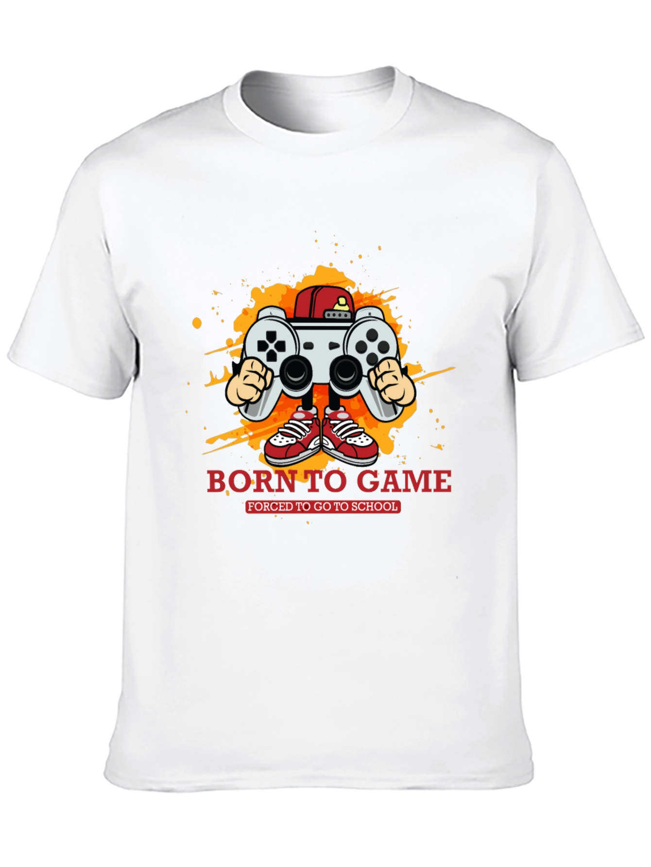 Born to Game Black Graphic Tee