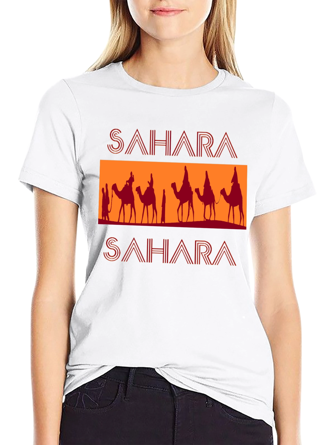 Sahara Camel Graphic T-Shirt