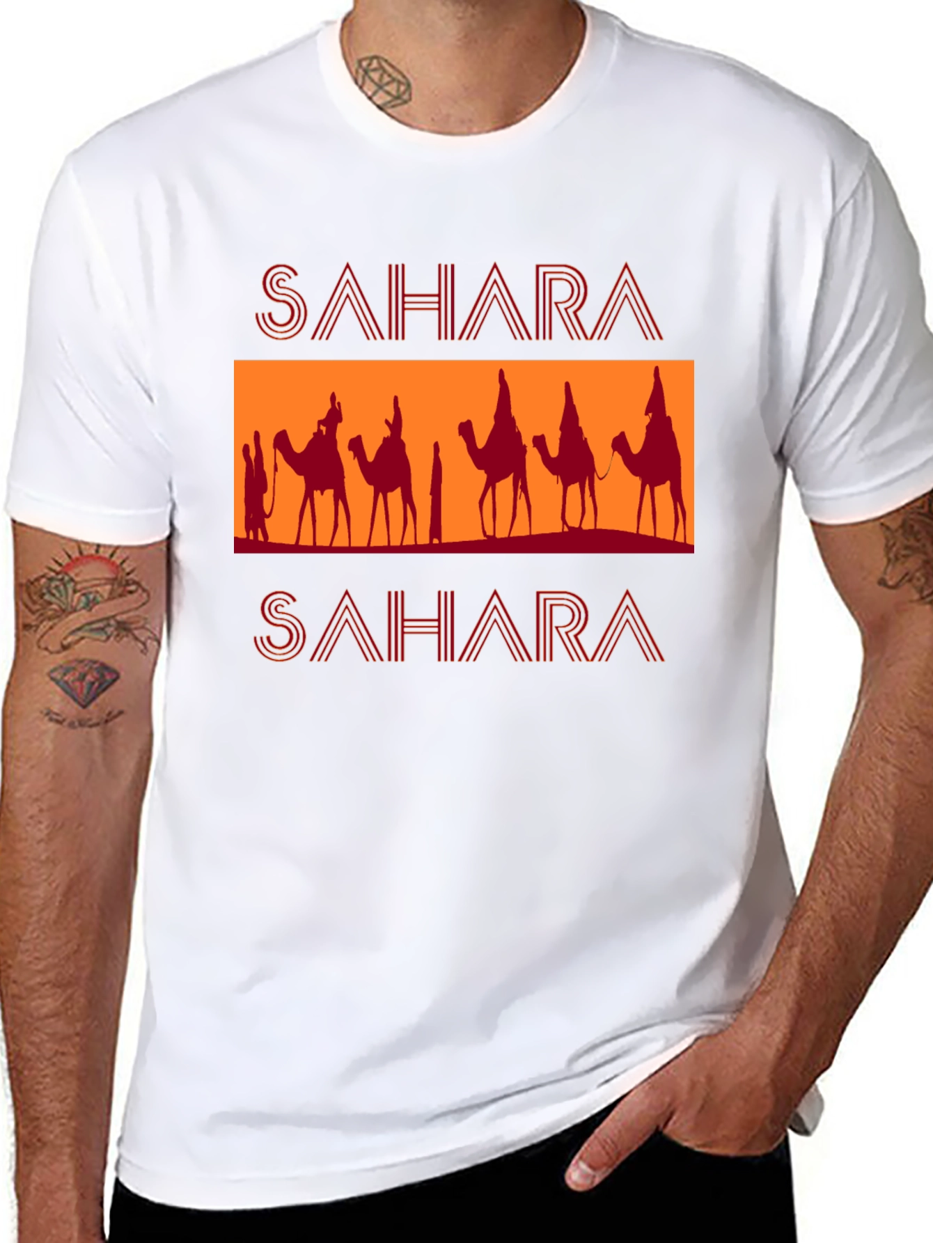 Sahara Camel Graphic T-Shirt
