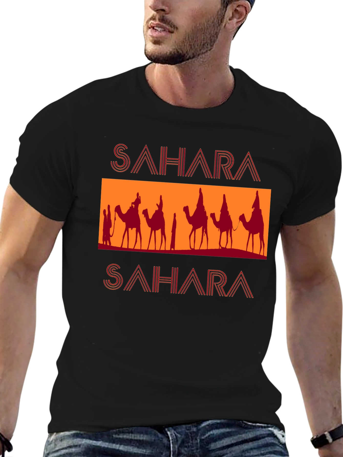 Sahara Camel Graphic T-Shirt