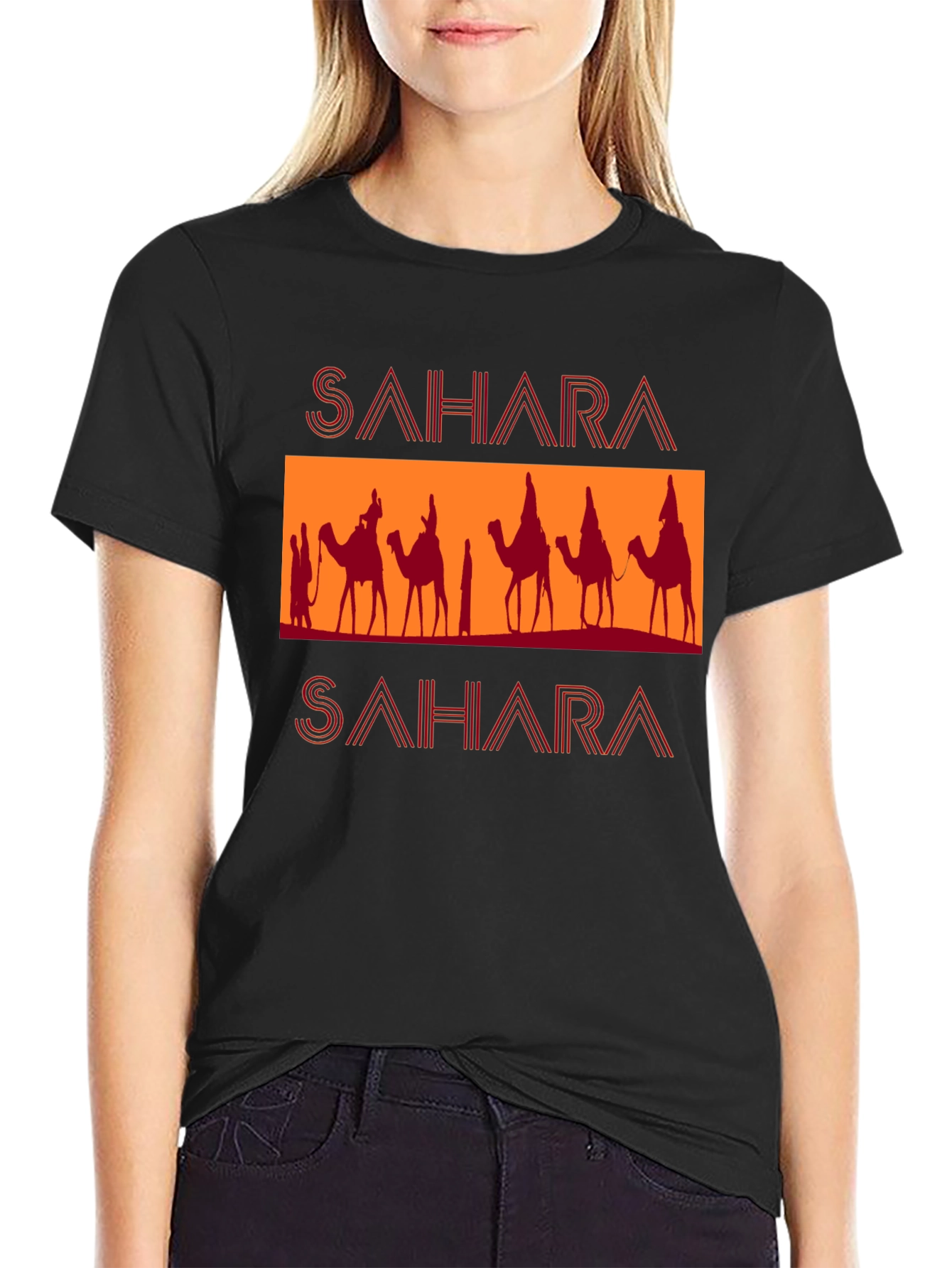 Sahara Camel Graphic T-Shirt