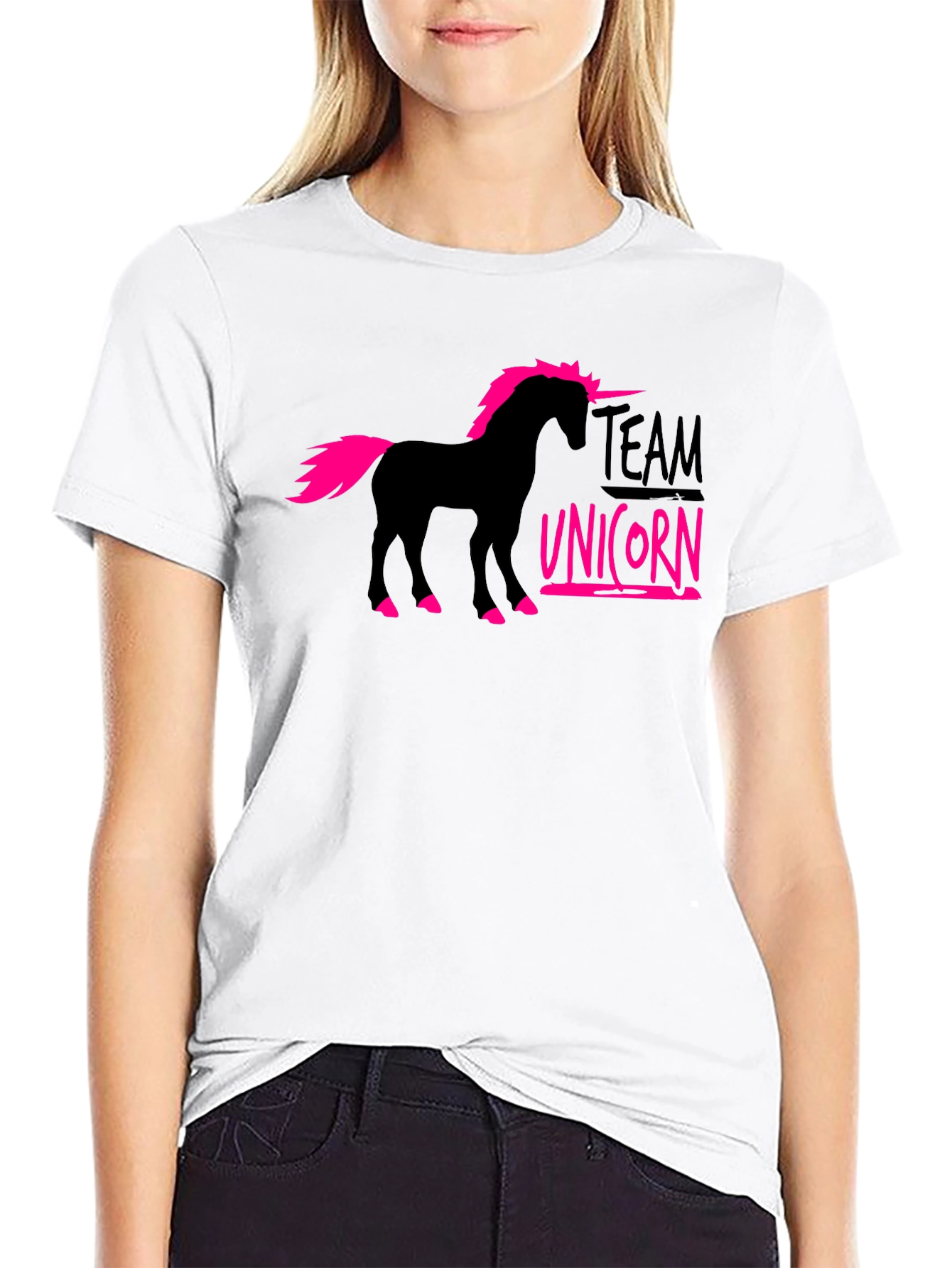 Team Unicorn Black T-Shirt