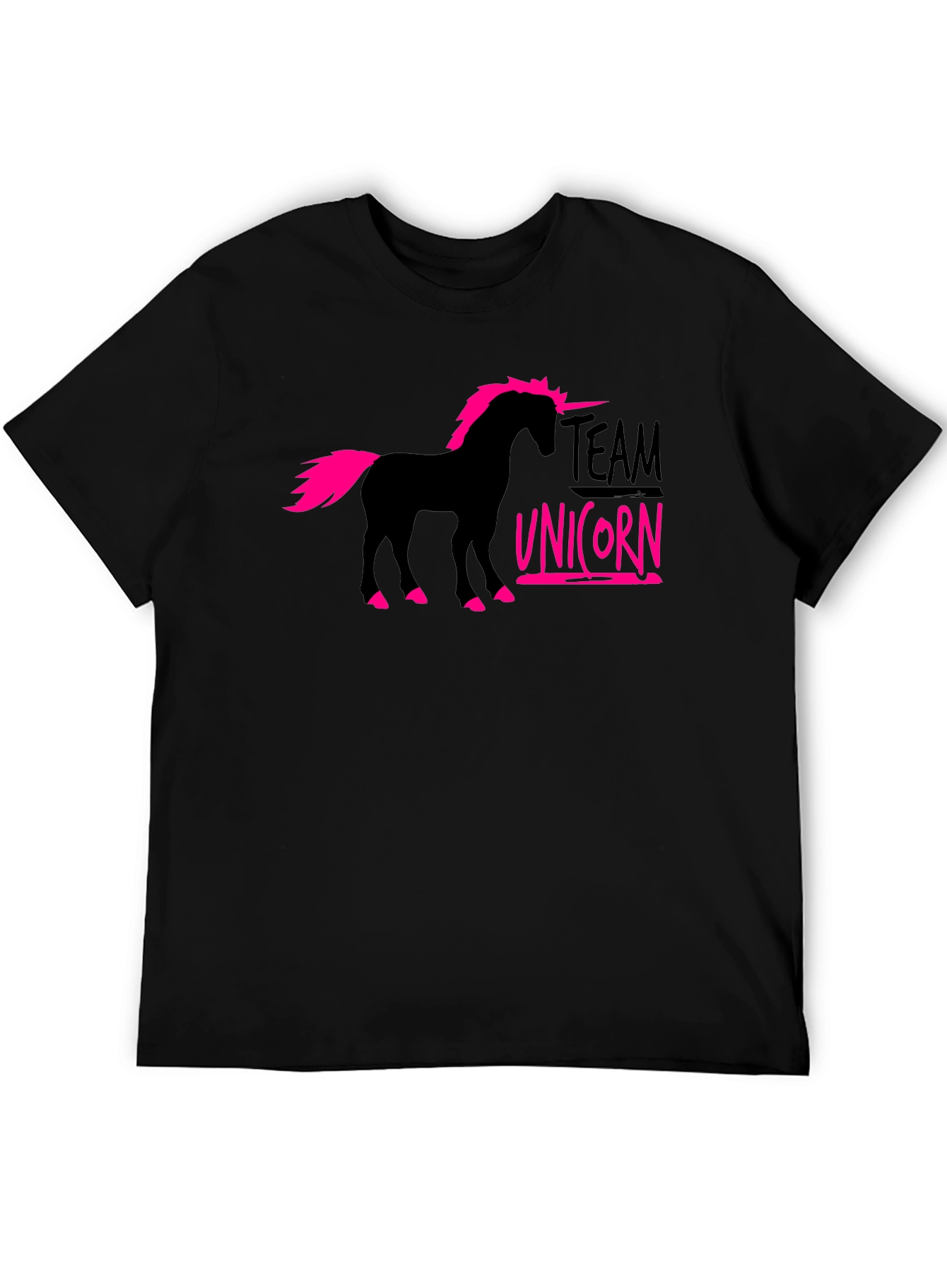 Team Unicorn Black T-Shirt