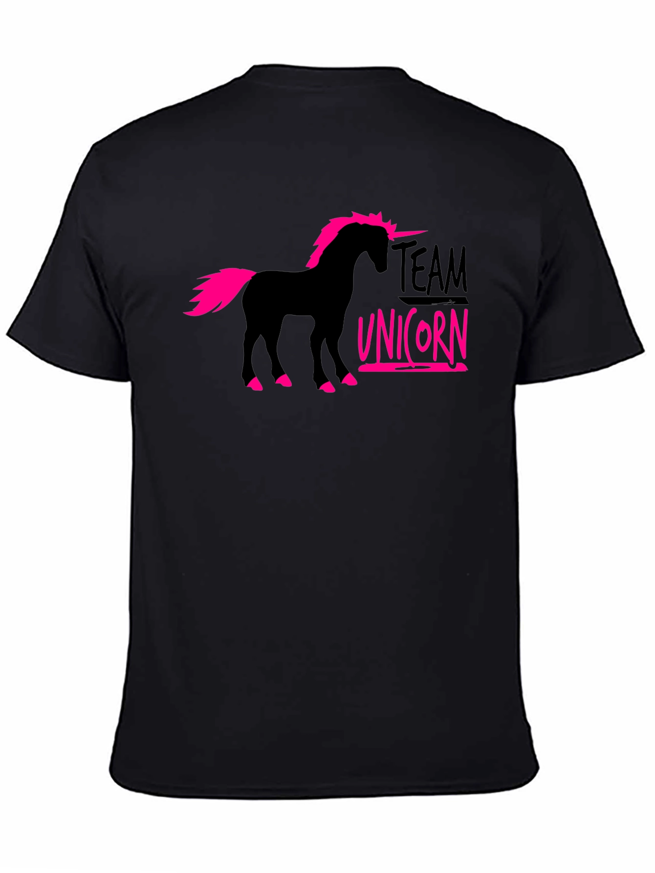 Team Unicorn Black T-Shirt