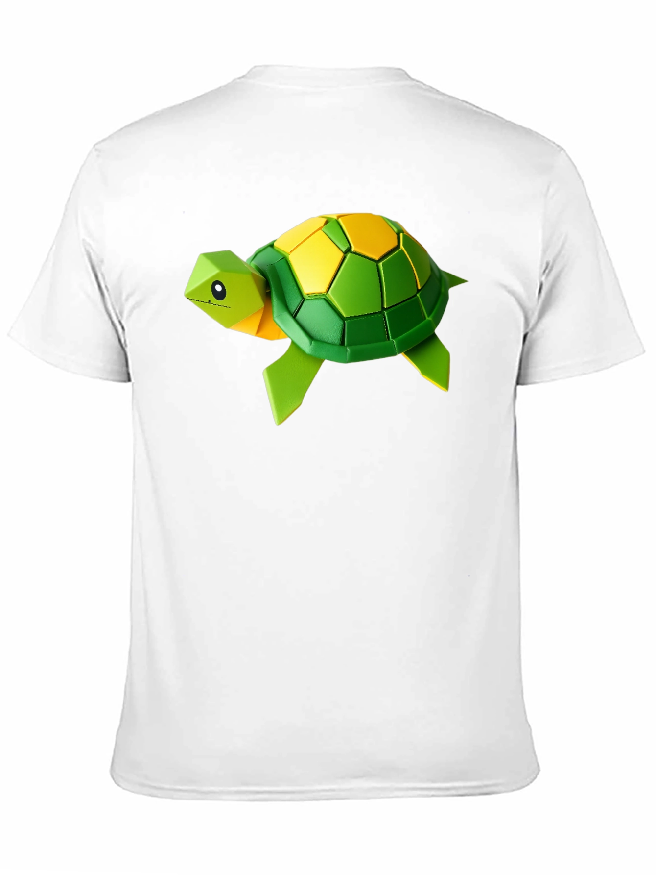 Geometric Turtle Graphic Tee - Stylish Black T-Shirt
