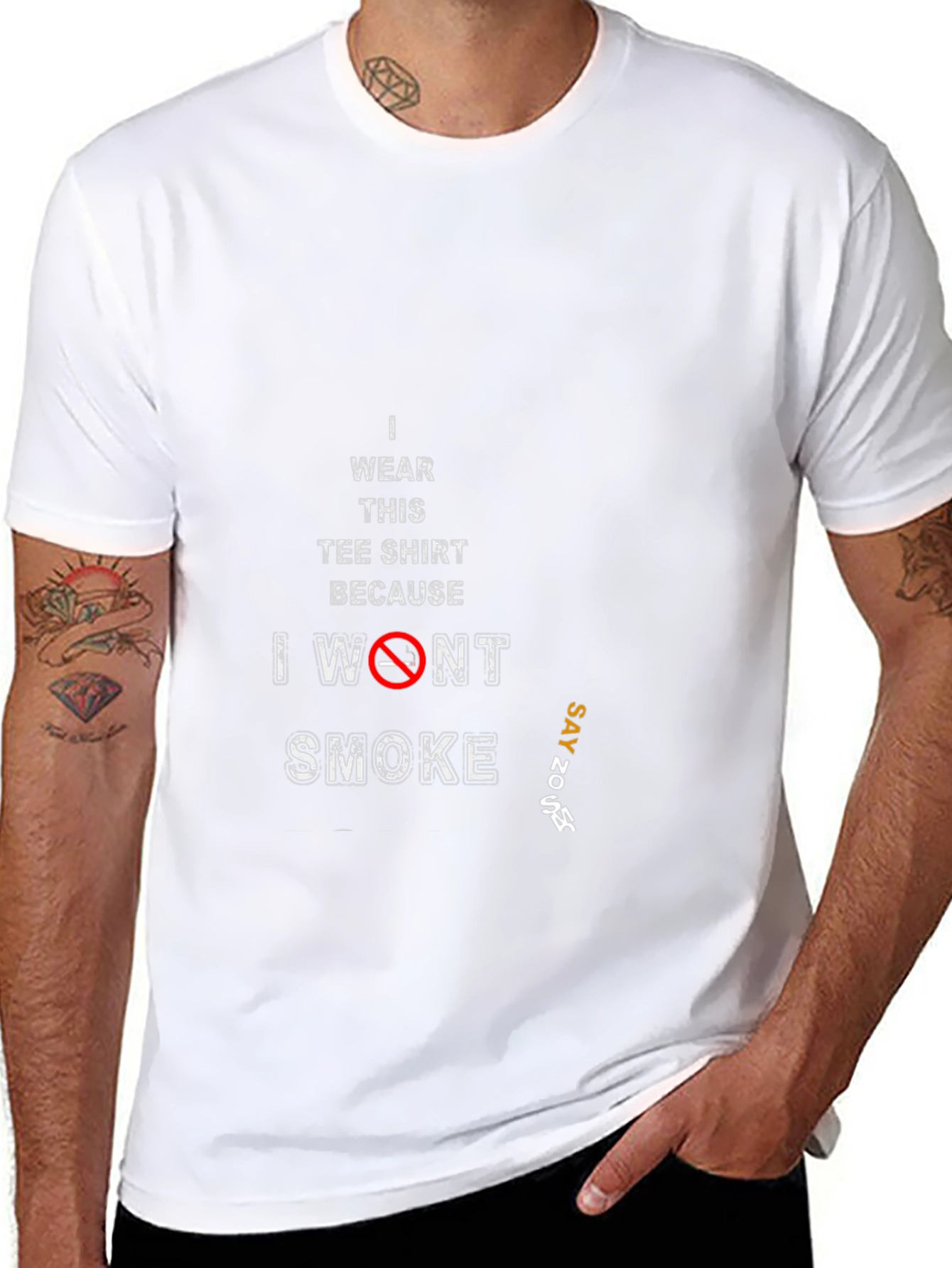 I Wont Smoke T-Shirt - Anti Smoking Tee