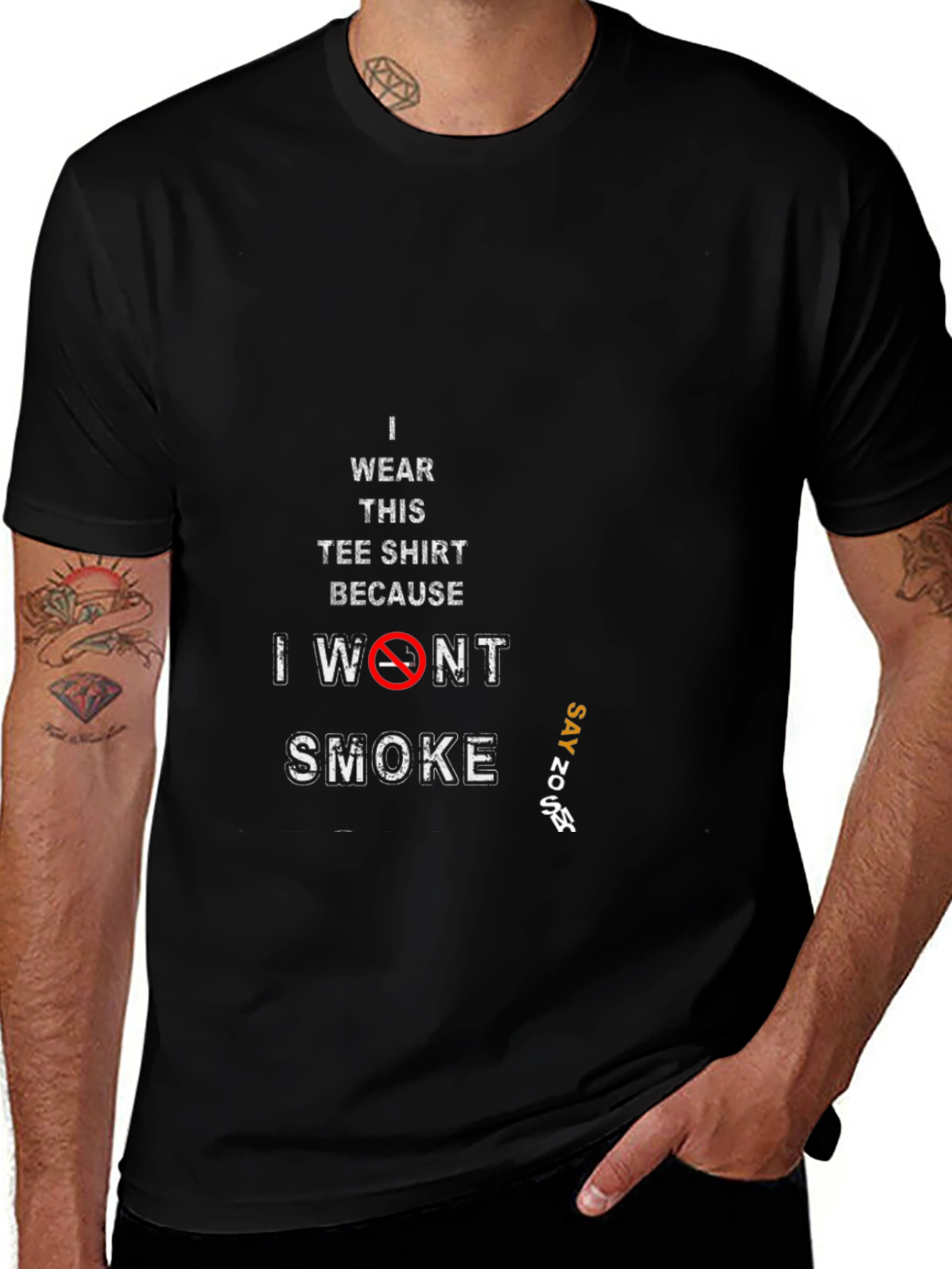 I Wont Smoke T-Shirt - Anti Smoking Tee
