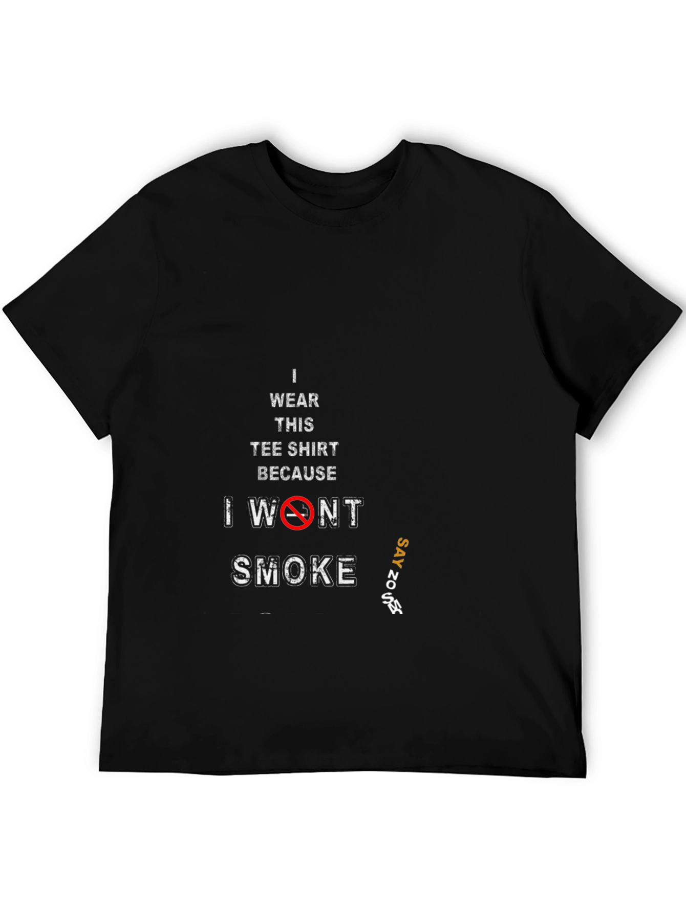 I Wont Smoke T-Shirt - Anti Smoking Tee