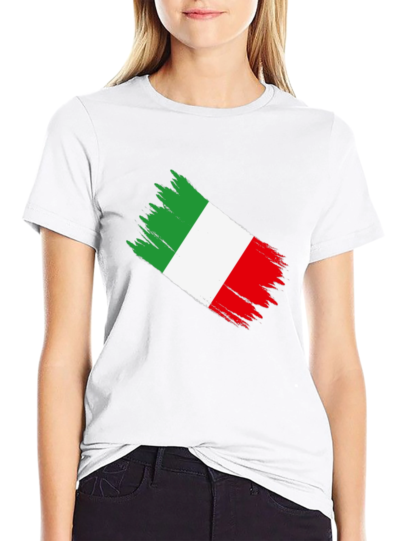 Italy Flag Brushstroke T-Shirt