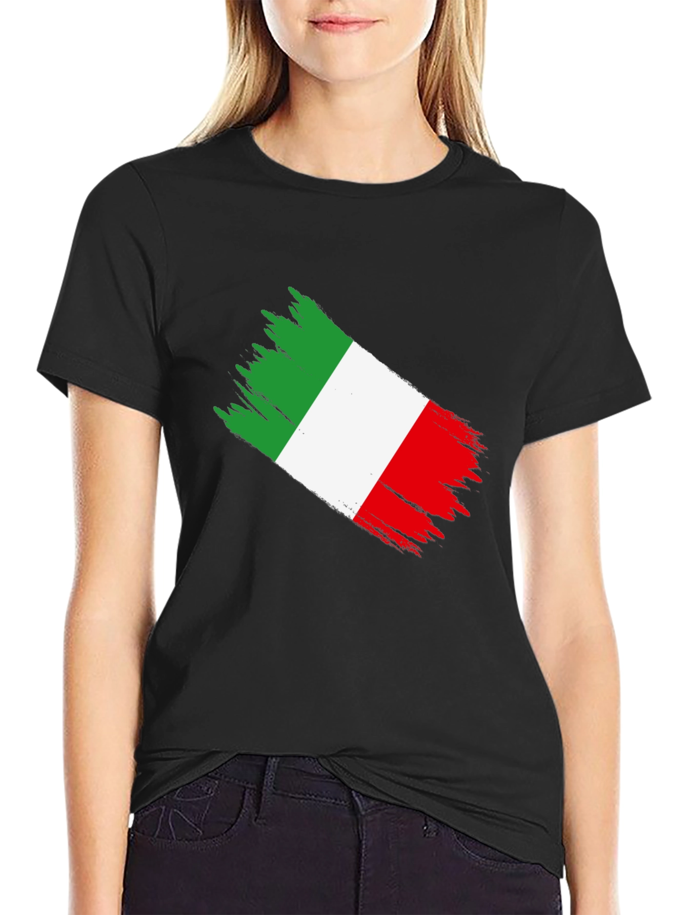 Italy Flag Brushstroke T-Shirt