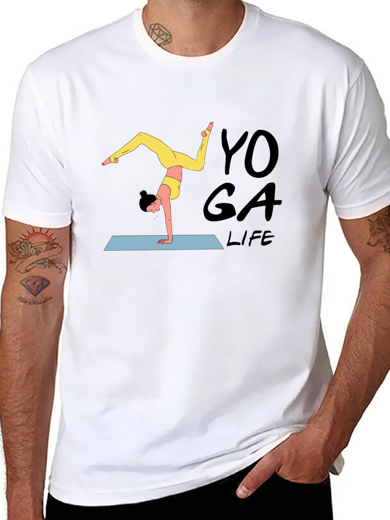 Yoga Life Black T-Shirt