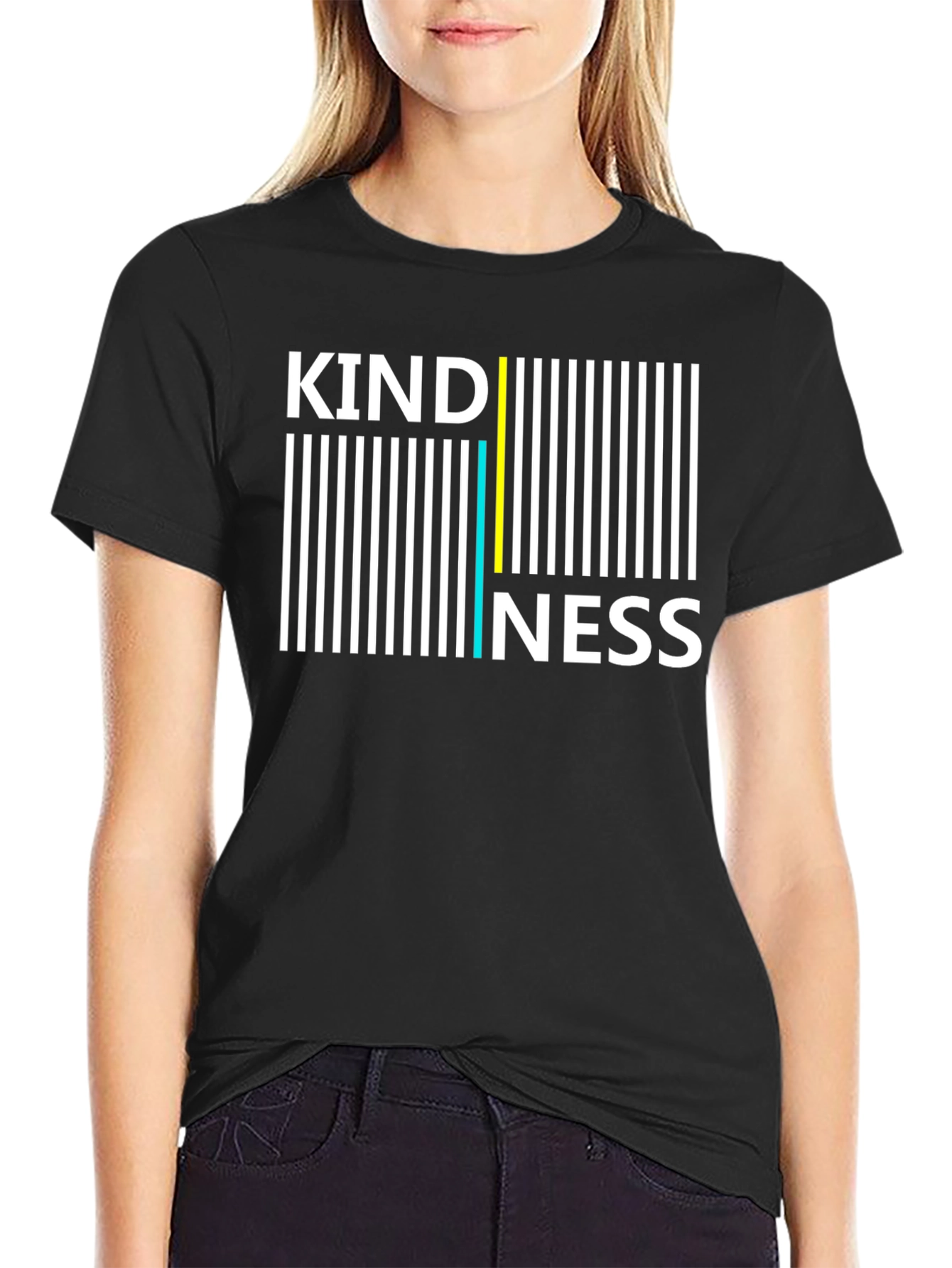 Kindness Barcode T-Shirt - Soft Cotton Tee
