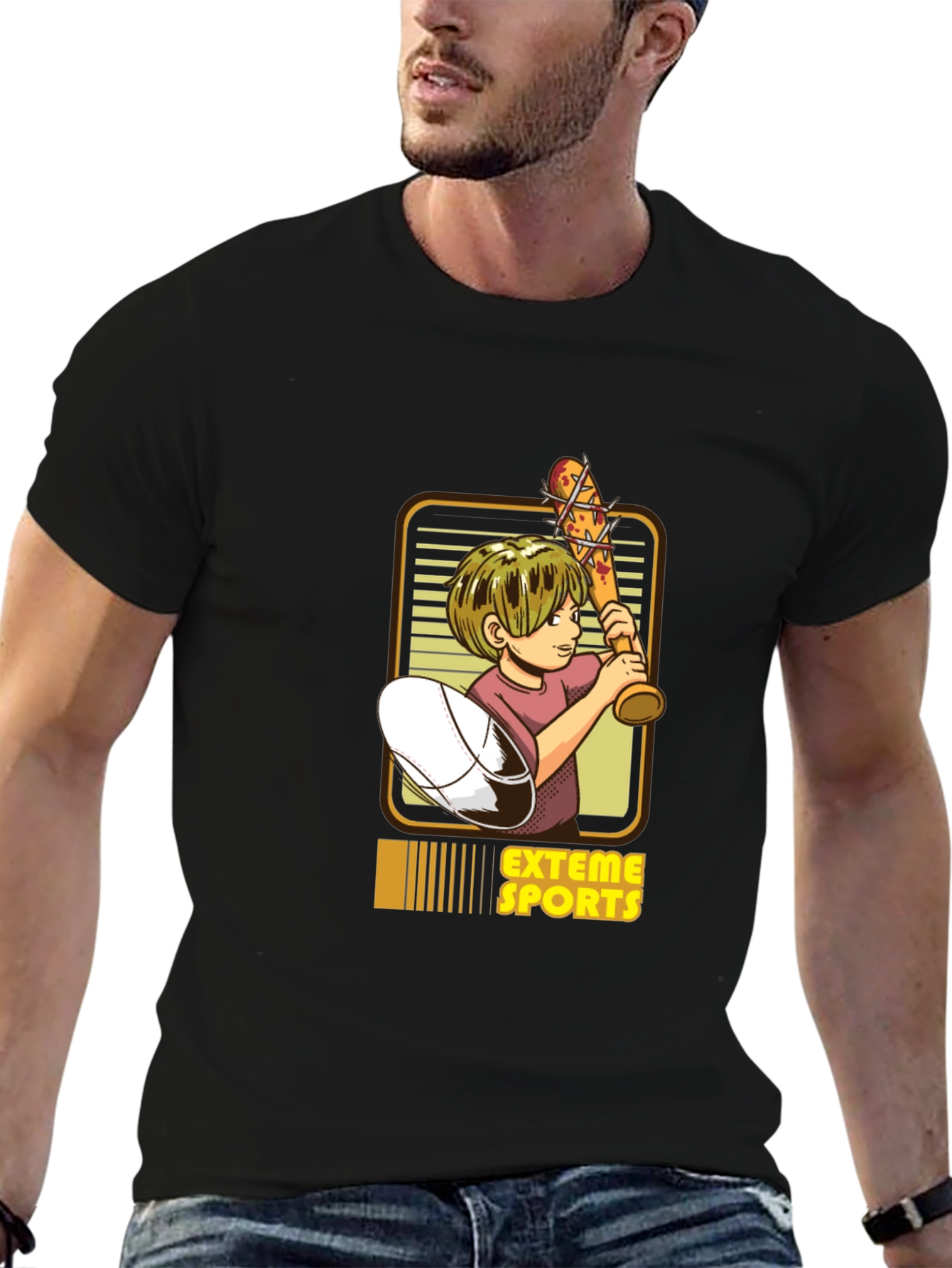 Extreme Sports Graphic Tee - Black