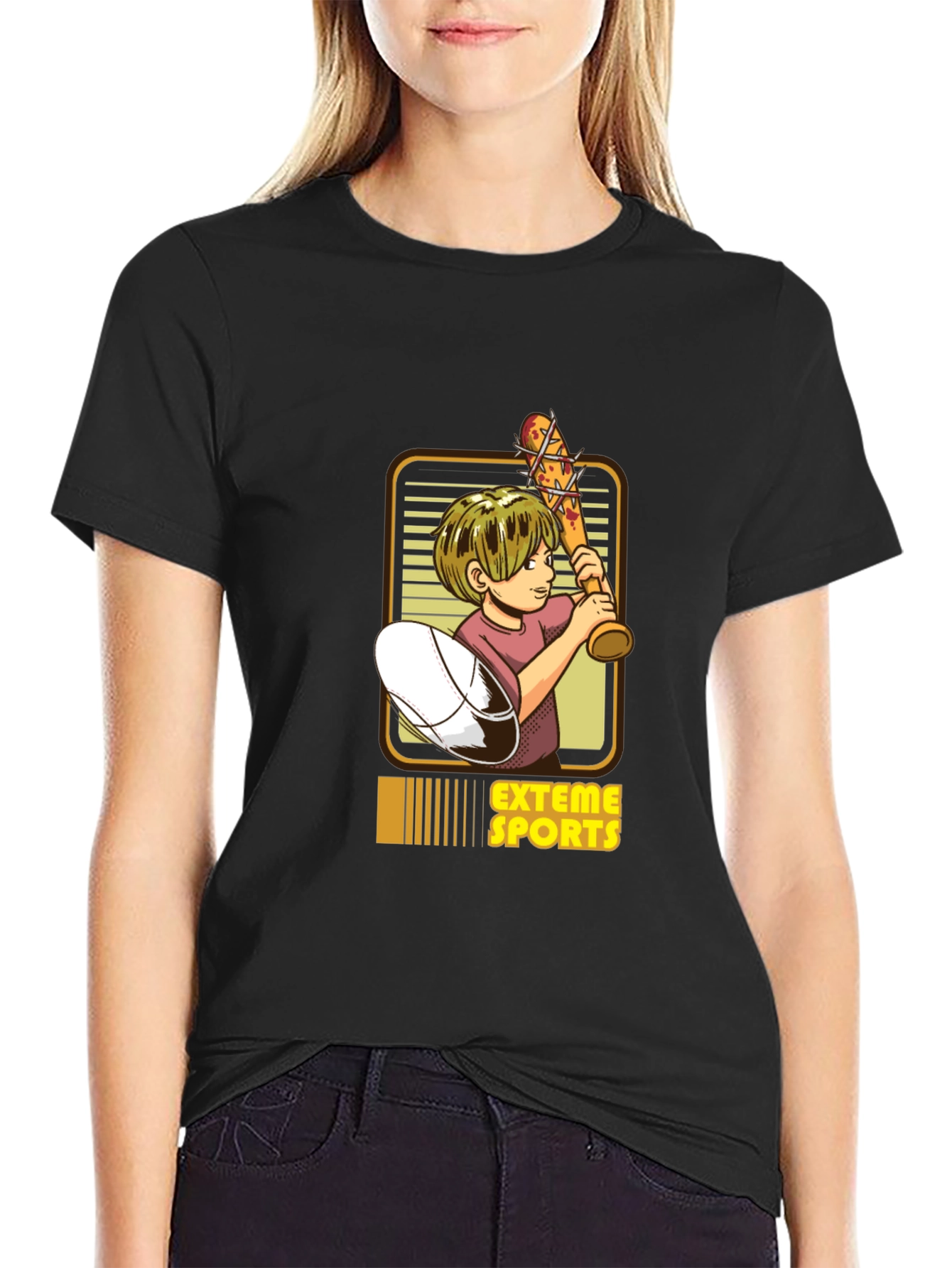 Extreme Sports Graphic Tee - Black