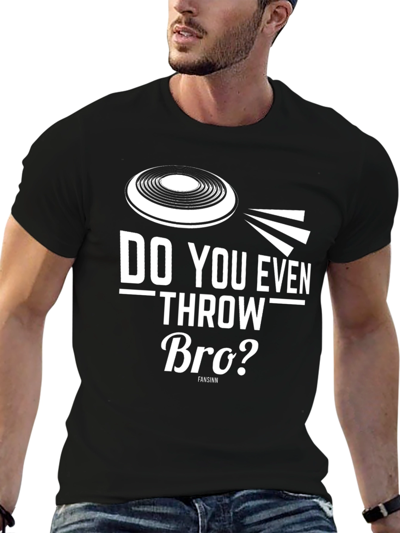Do You Even Throw Bro? Frisbee Graphic Tee