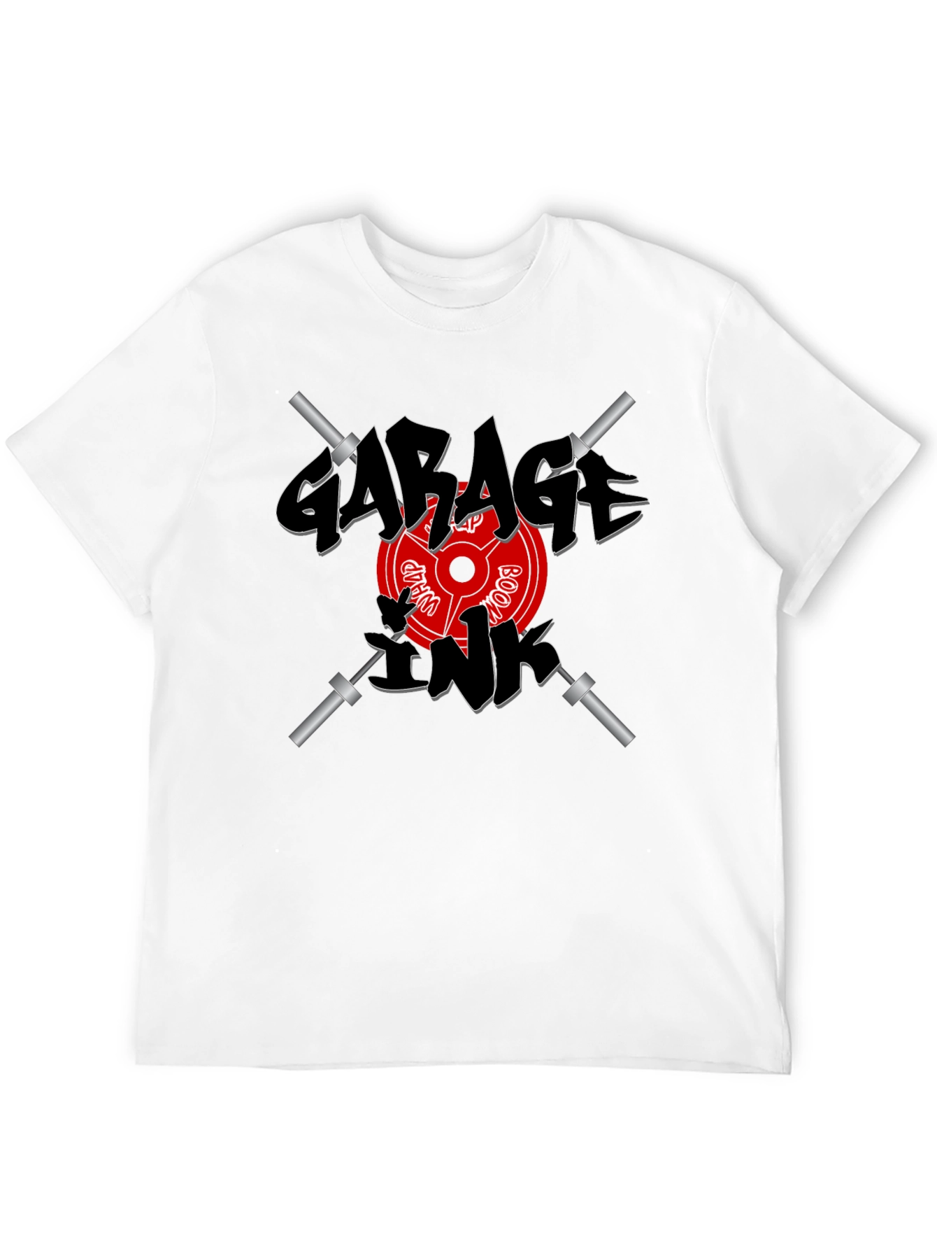 Garage Ink Workout T-Shirt - Black Weightlifting Tee