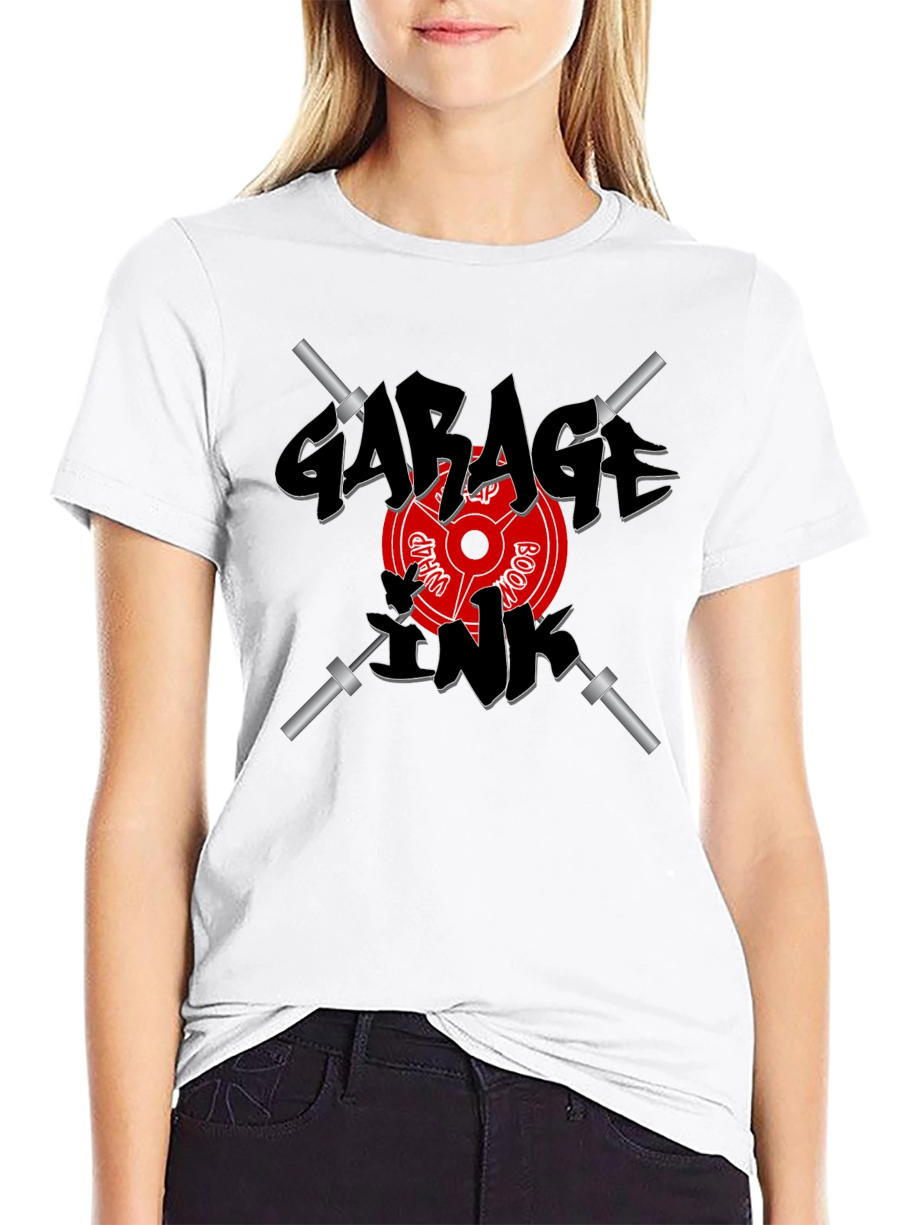 Garage Ink Workout T-Shirt - Black Weightlifting Tee