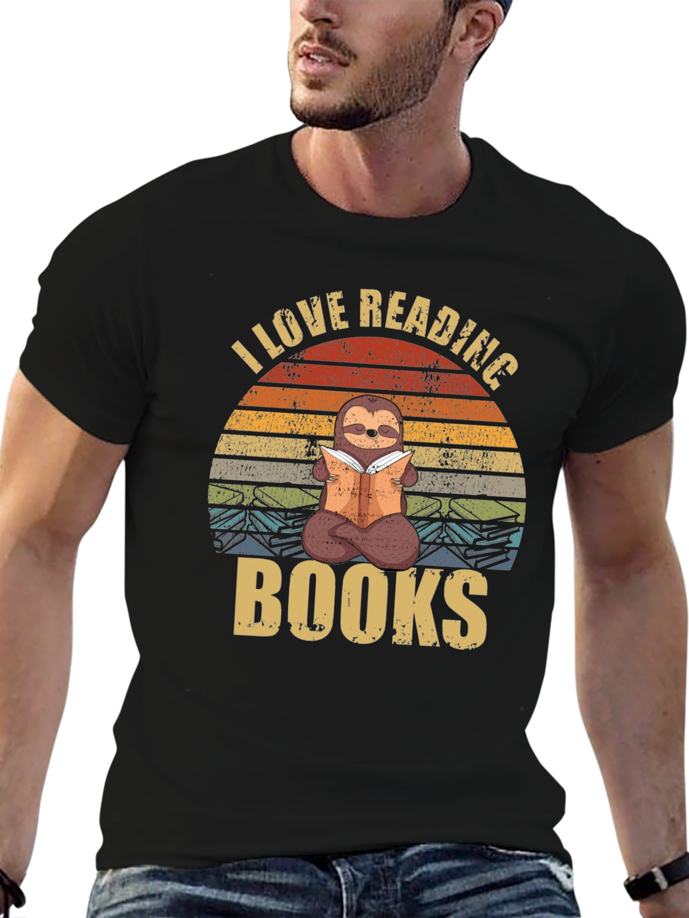 I Love Reading Books Sloth T-Shirt