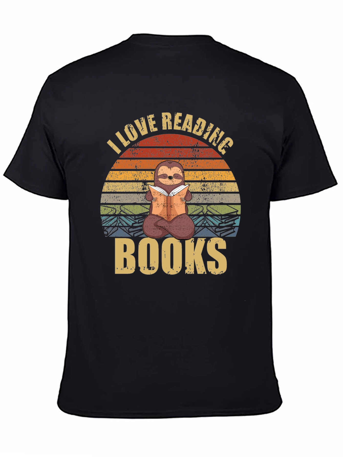 I Love Reading Books Sloth T-Shirt