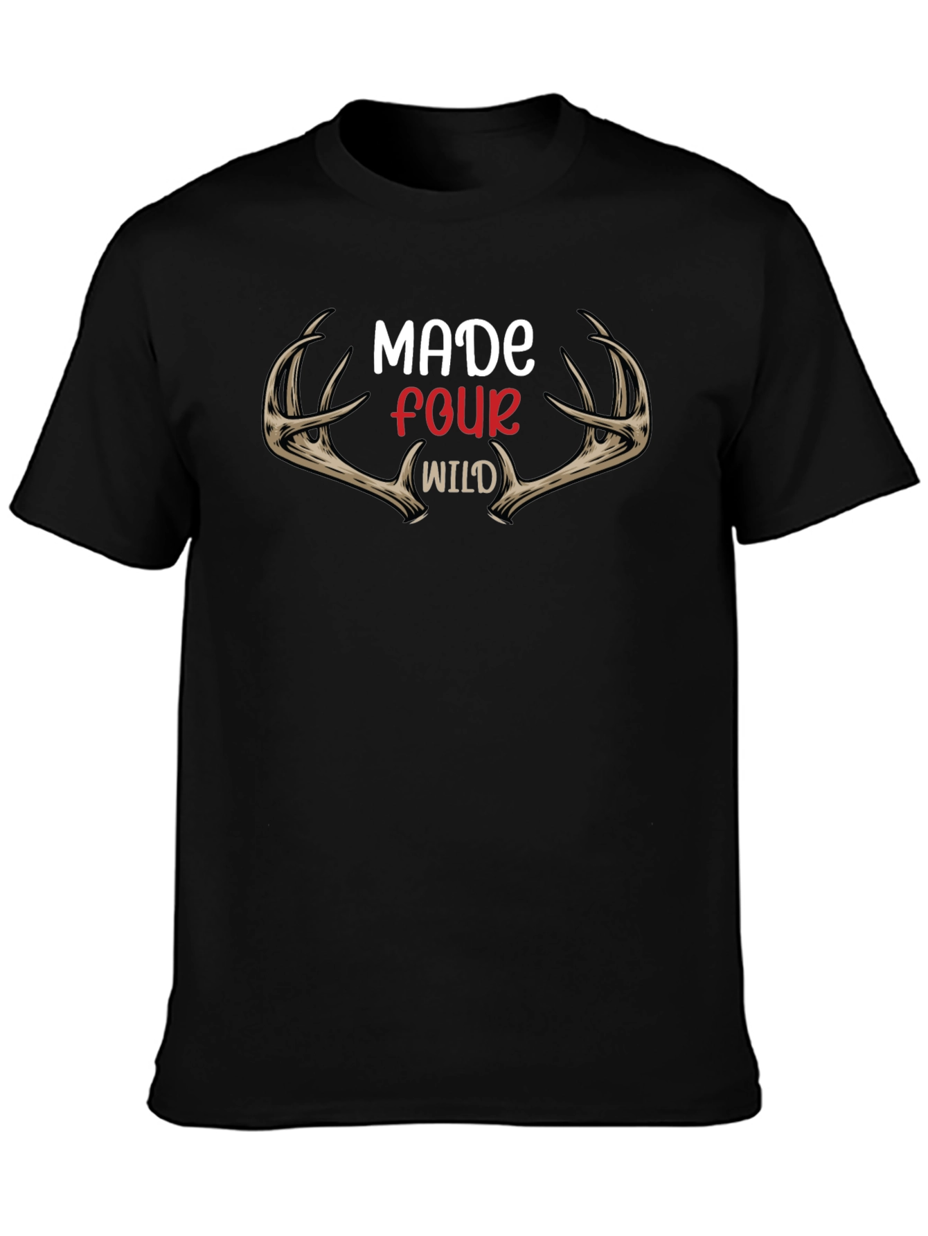 Made Four Wild Black Graphic Tee