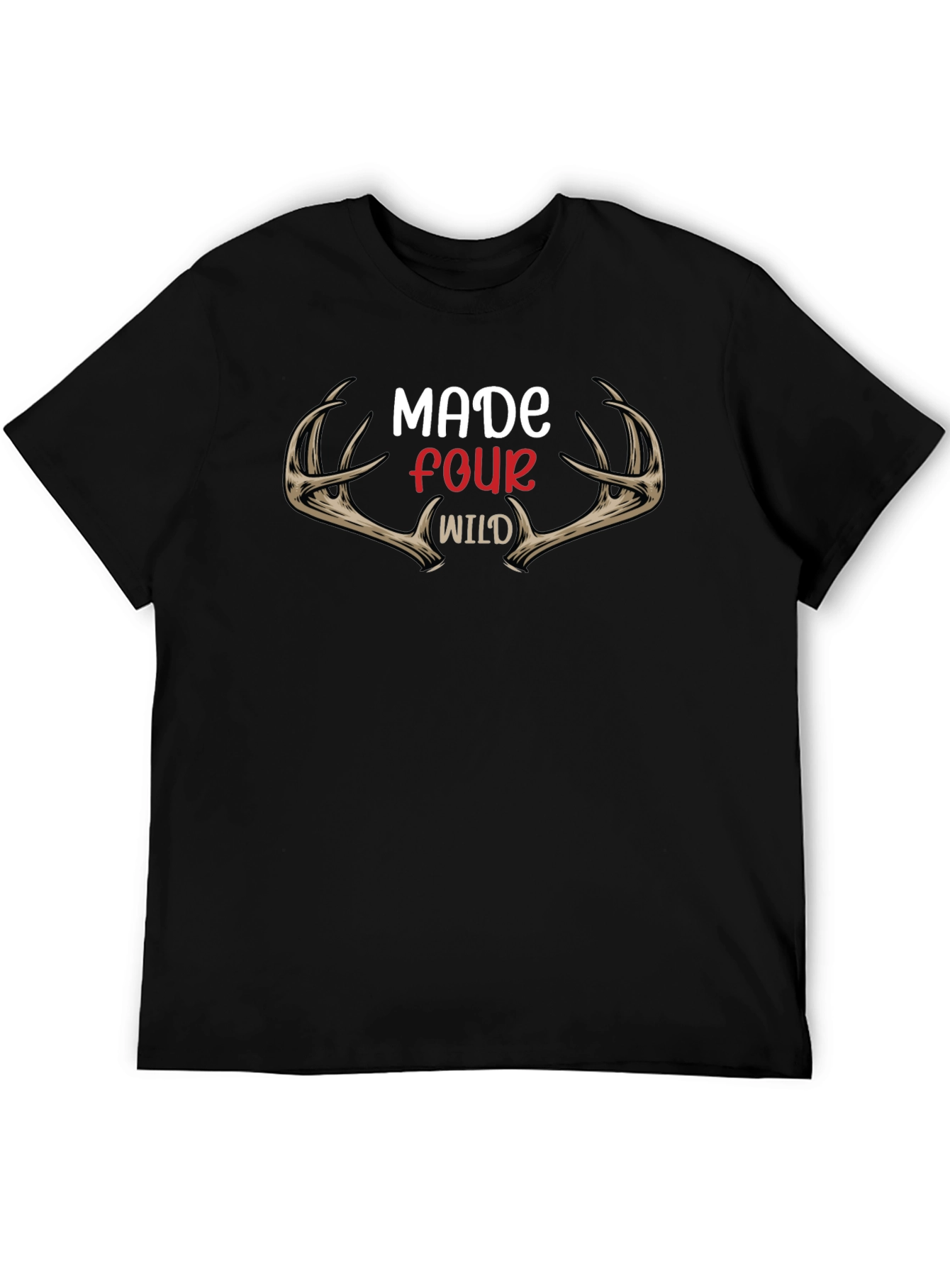 Made Four Wild Black Graphic Tee