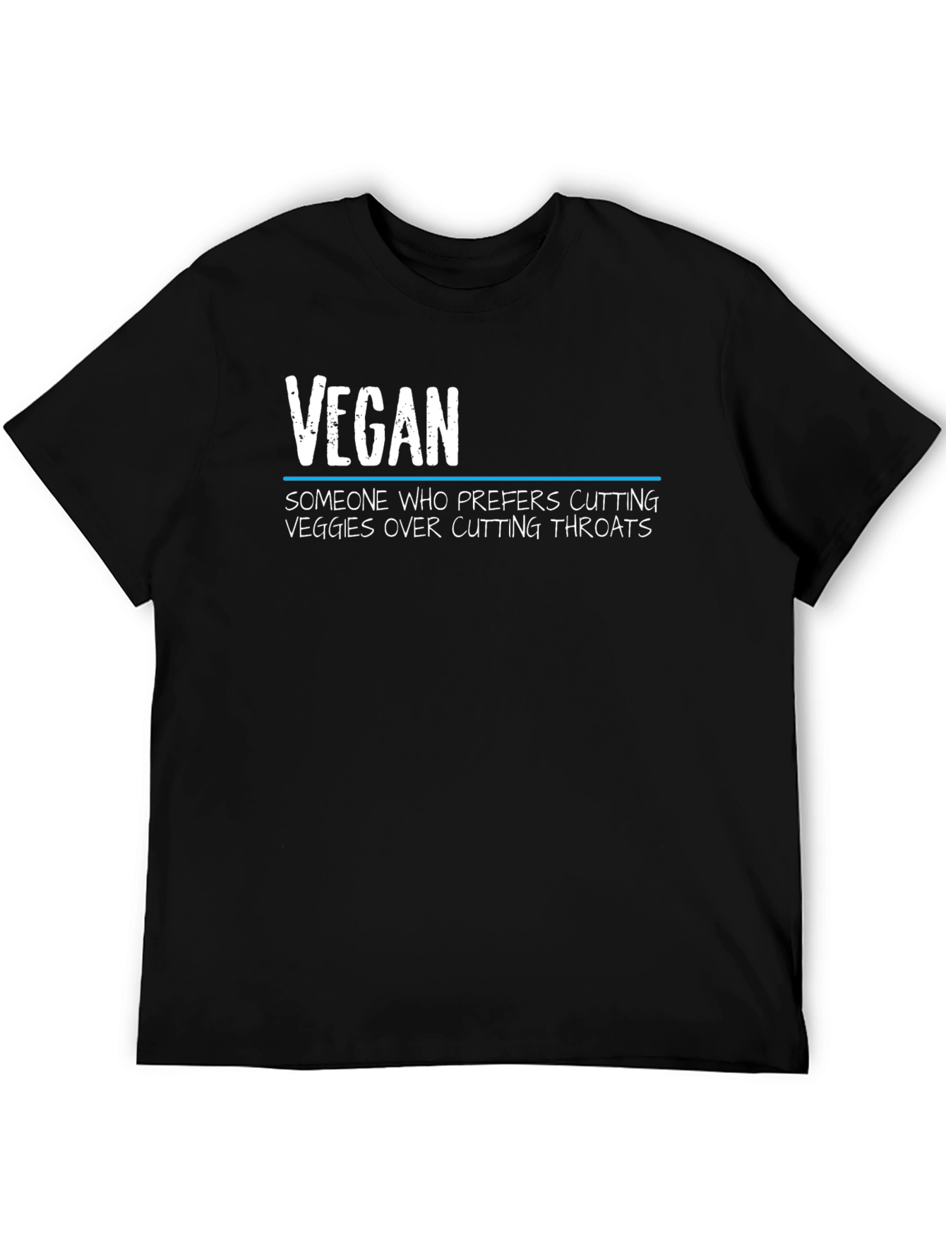 Vegan Statement Graphic Tee - Cutting Veggies