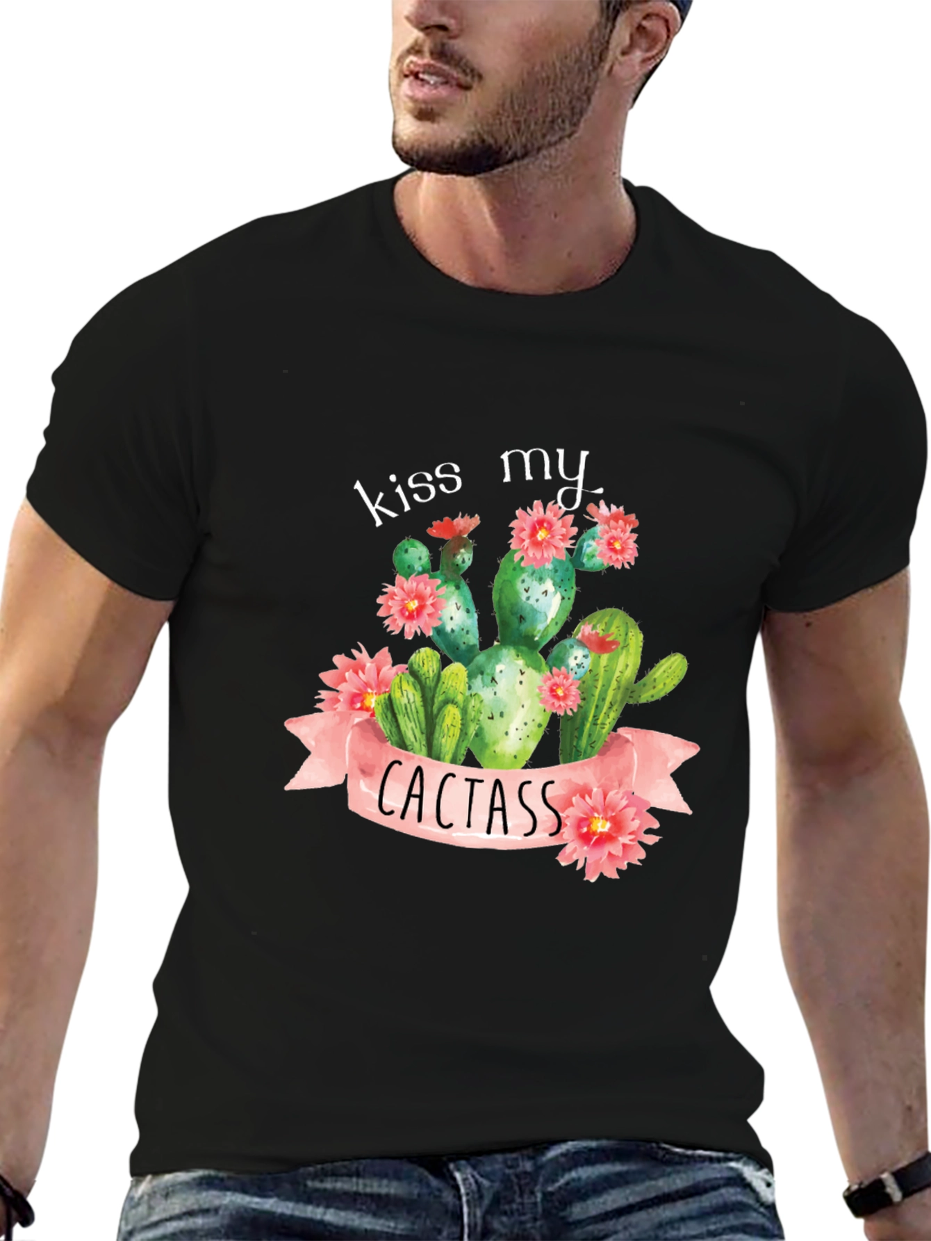 Kiss My Cactass T-Shirt - Funny Cactus Graphic Tee