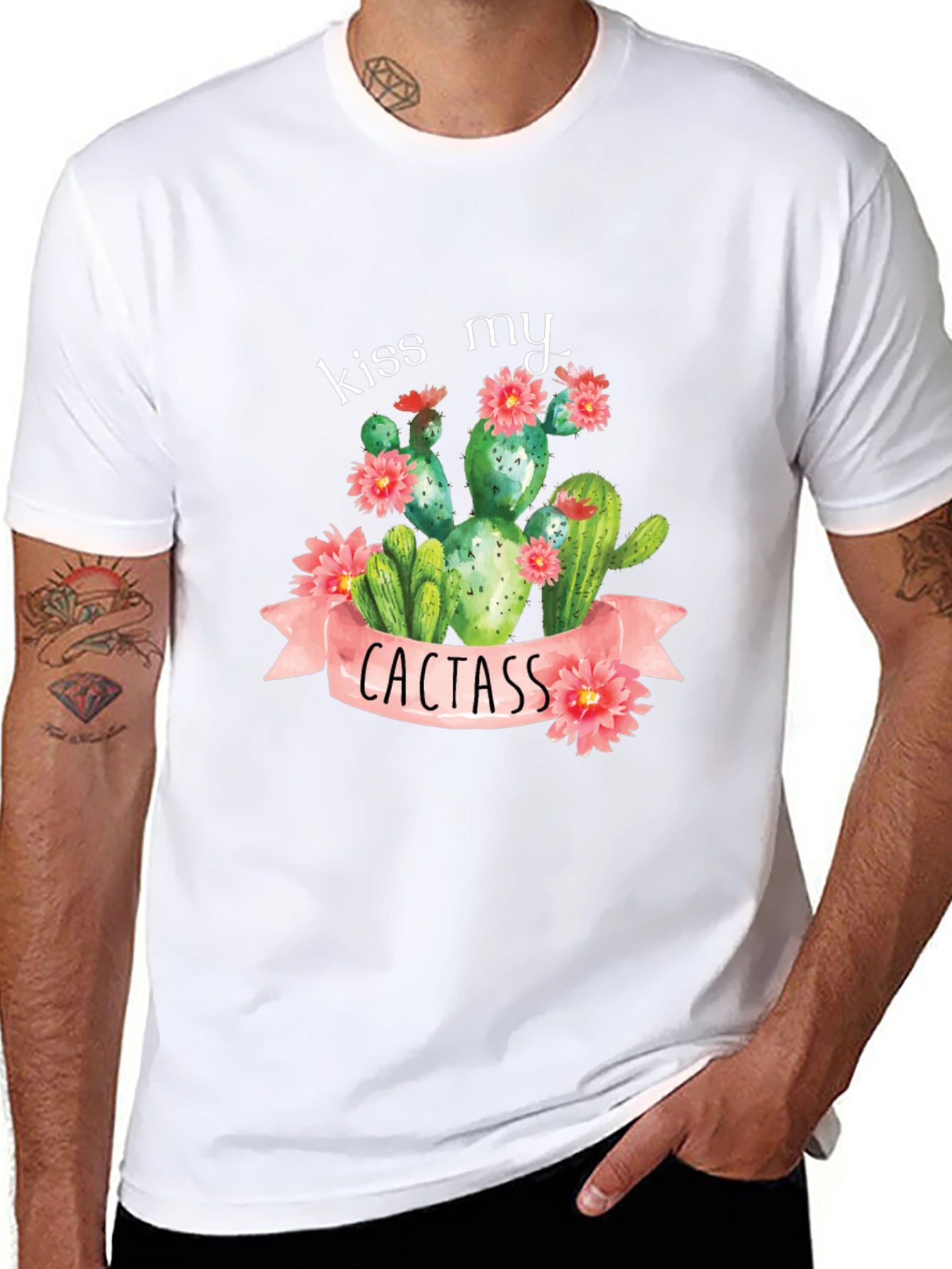 Kiss My Cactass T-Shirt - Funny Cactus Graphic Tee