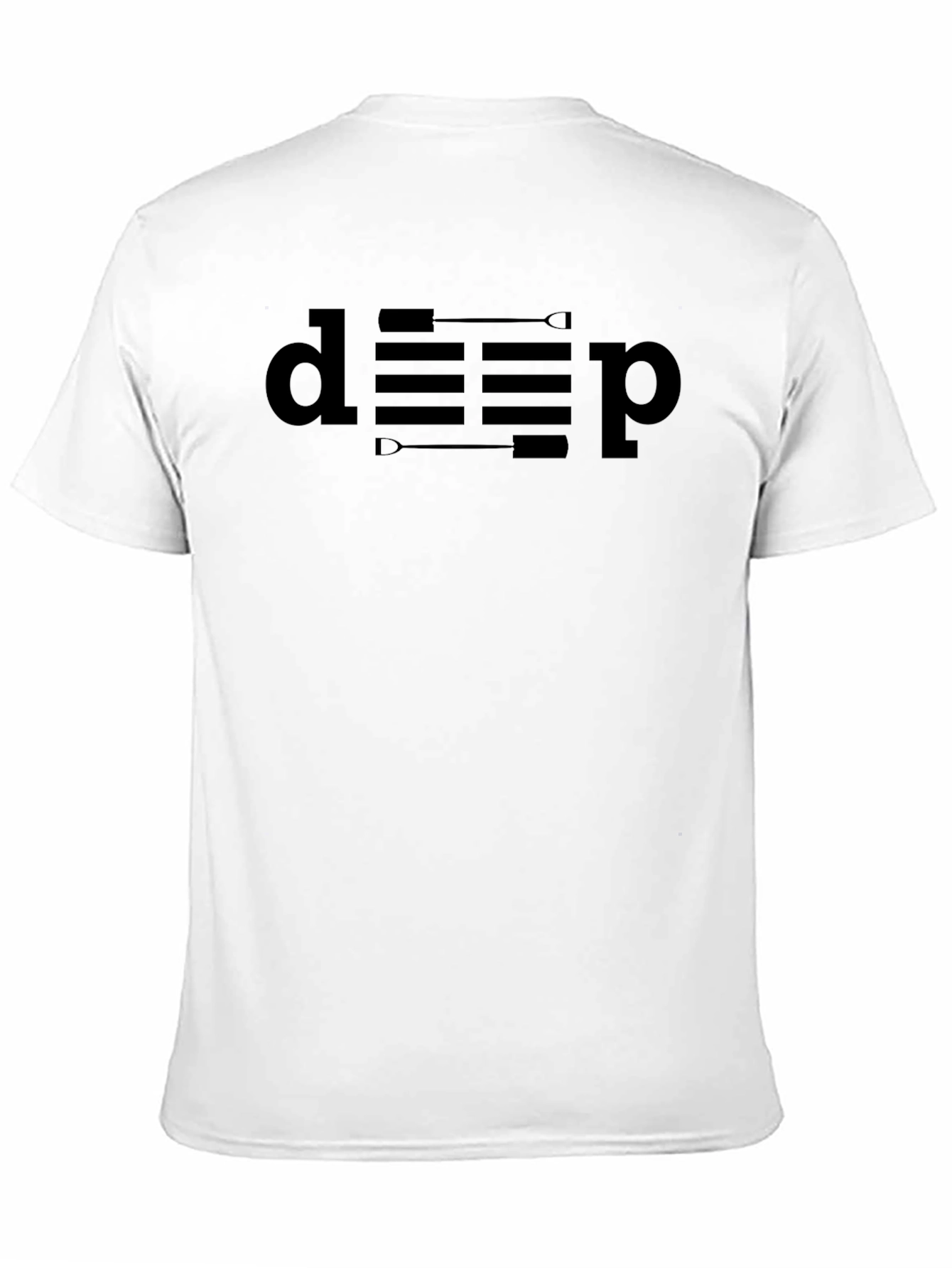 Deep Rowing T-Shirt - Black Cotton Tee