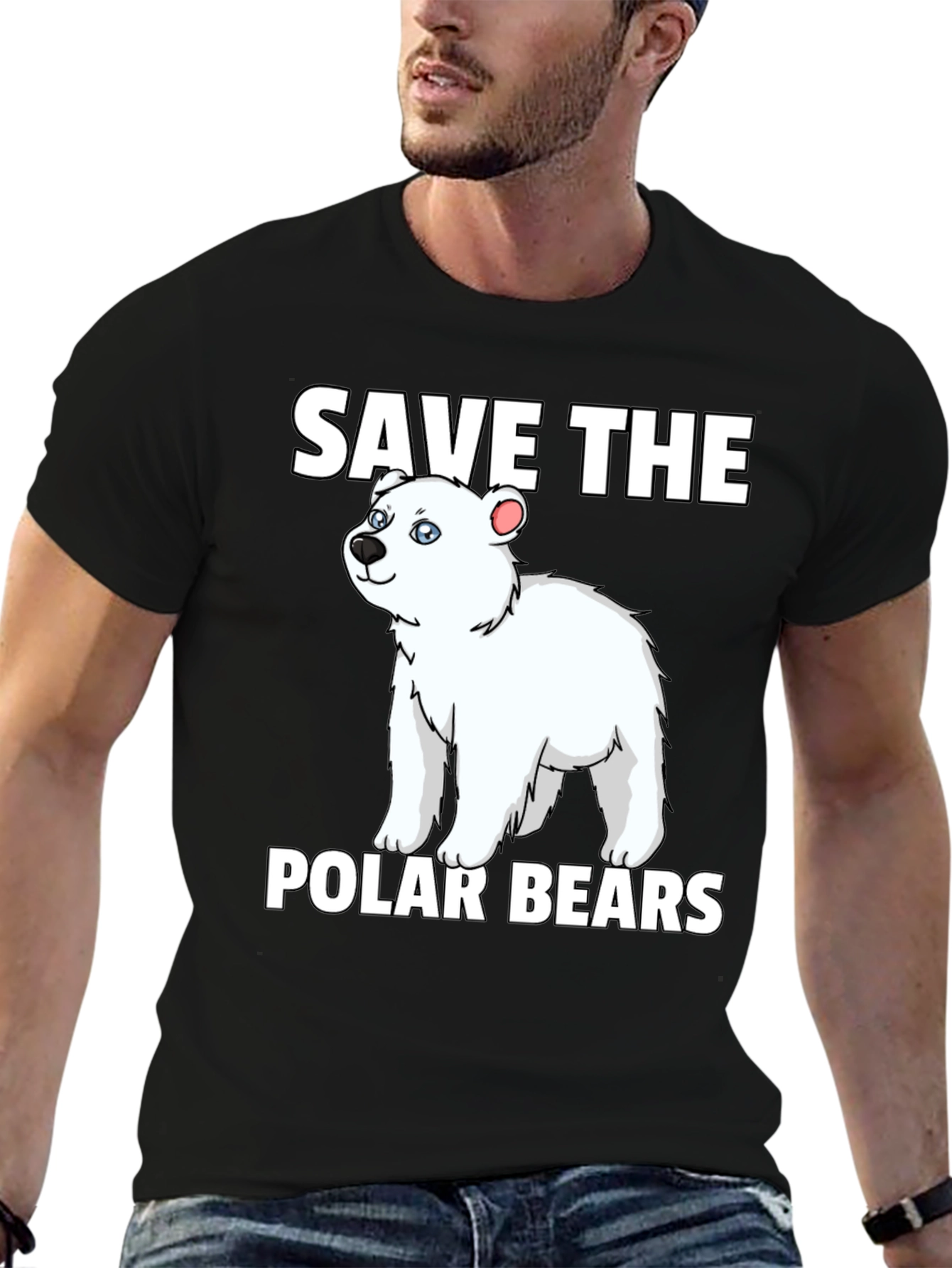 Save the Polar Bears Graphic T-Shirt