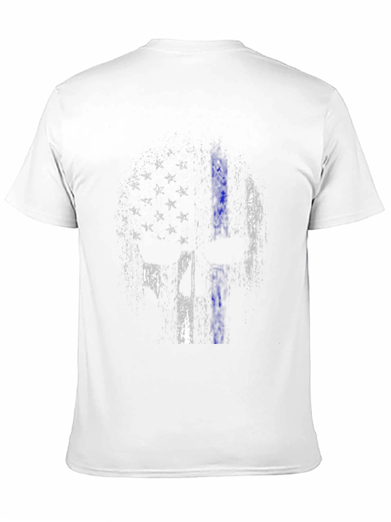 Distressed American Flag Thin Blue Line T-Shirt