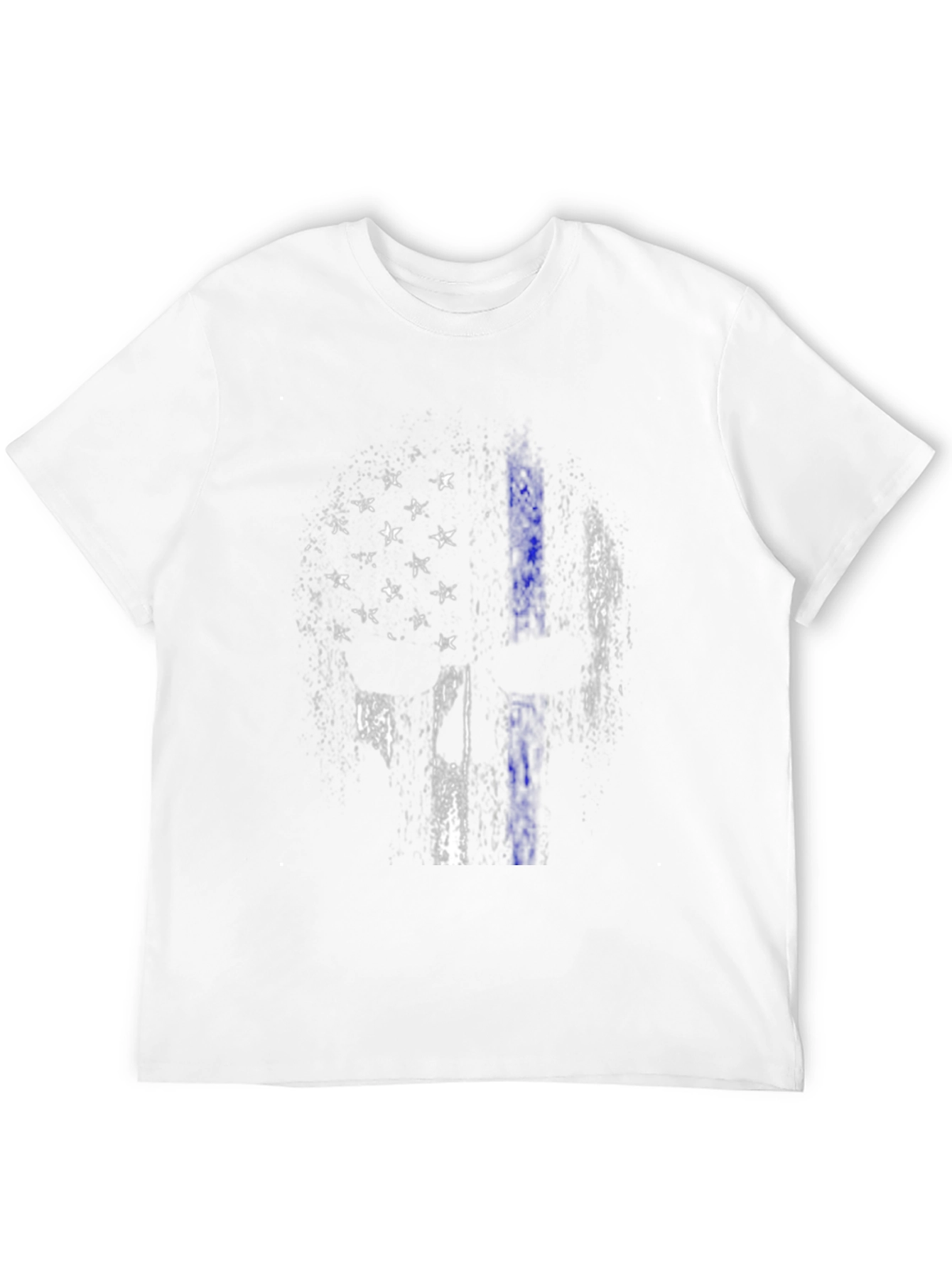 Distressed American Flag Thin Blue Line T-Shirt