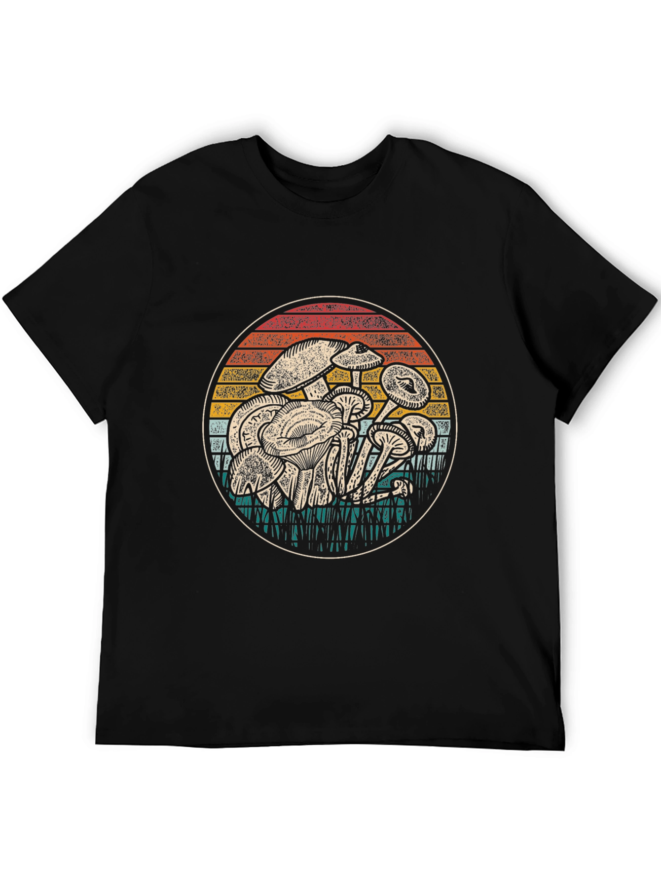 Retro Mushroom Graphic T-Shirt - Nature Lovers Tee