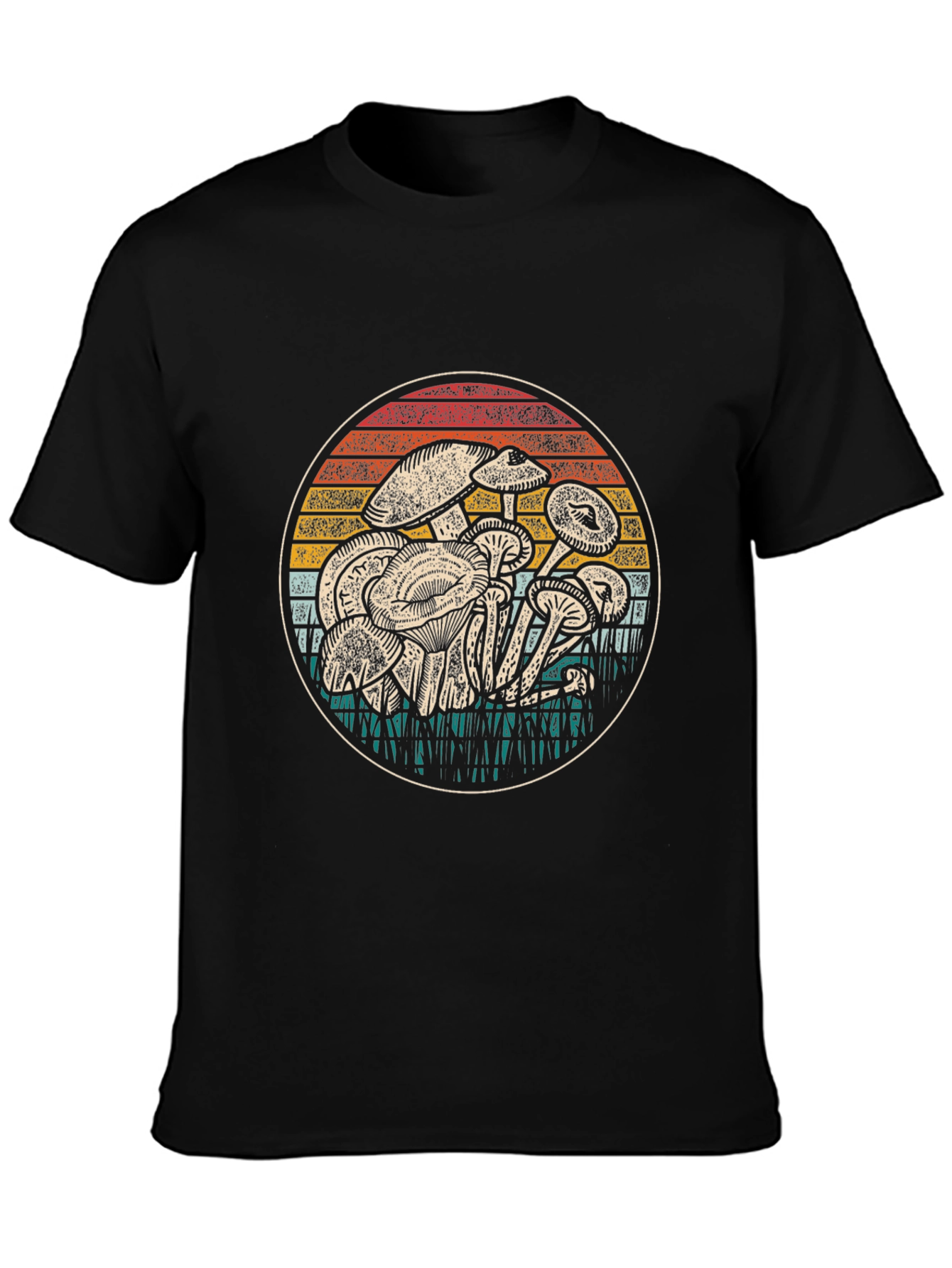 Retro Mushroom Graphic T-Shirt - Nature Lovers Tee
