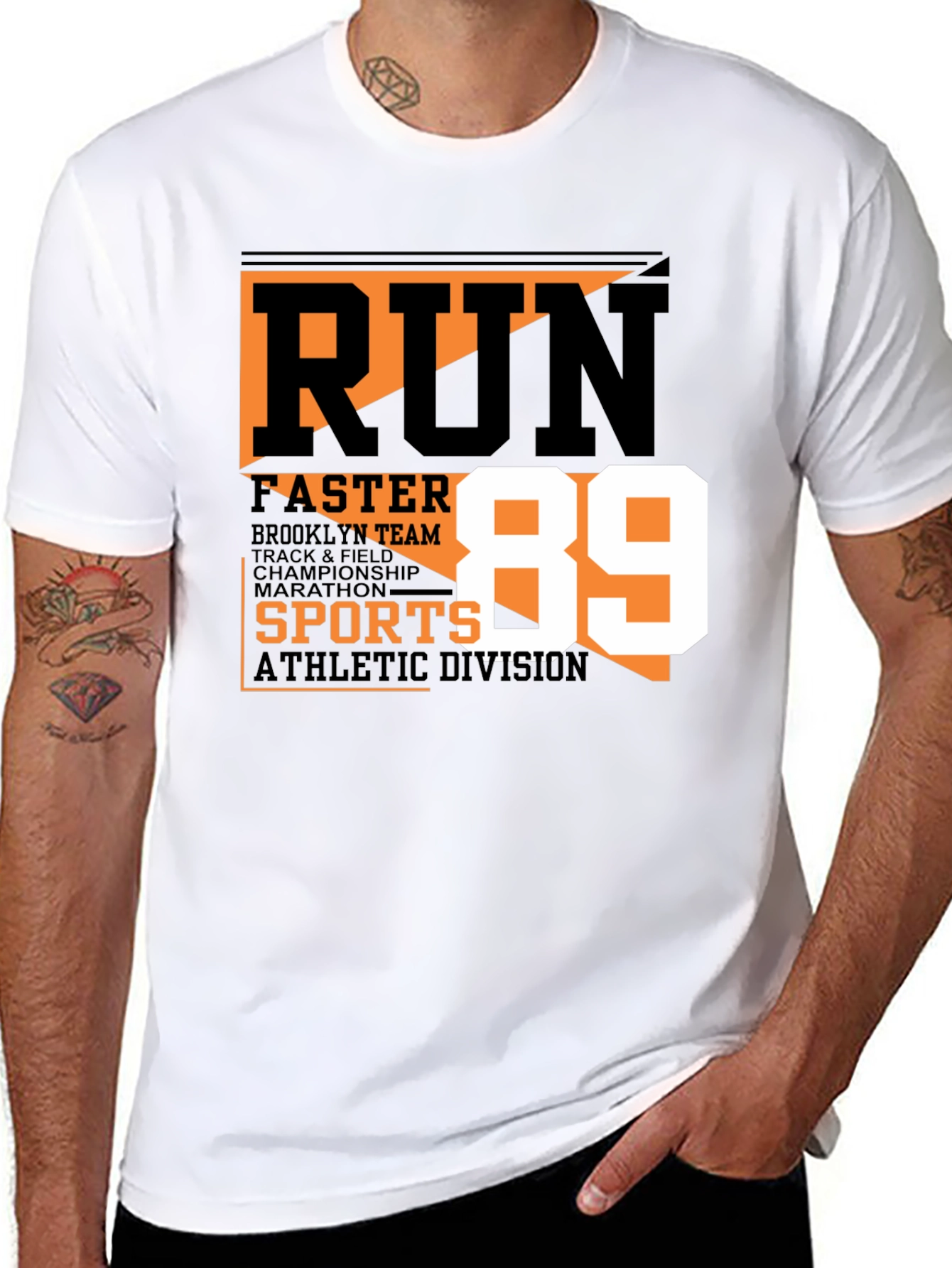 Run Faster Athletic Tee
