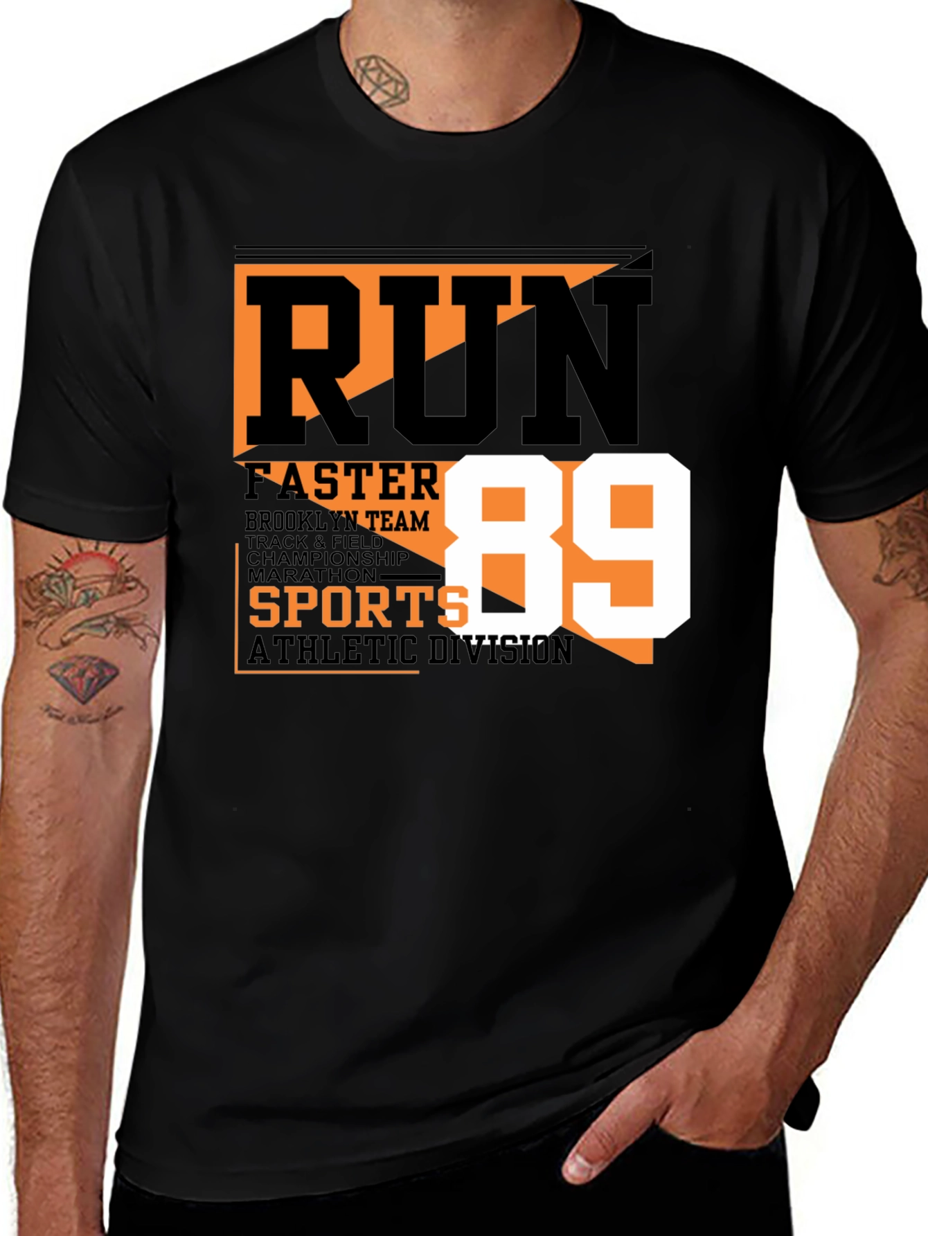 Run Faster Athletic Tee