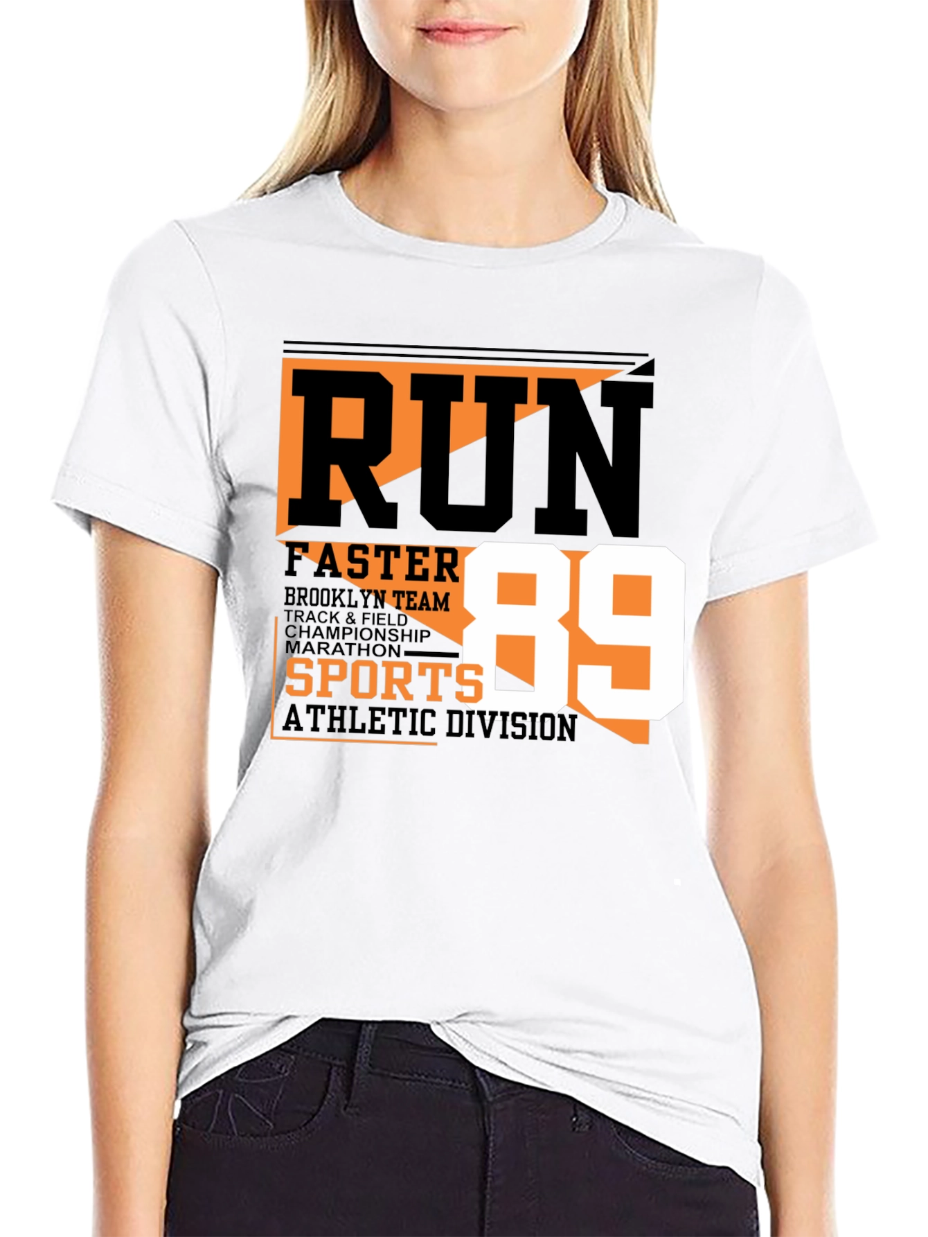 Run Faster Athletic Tee
