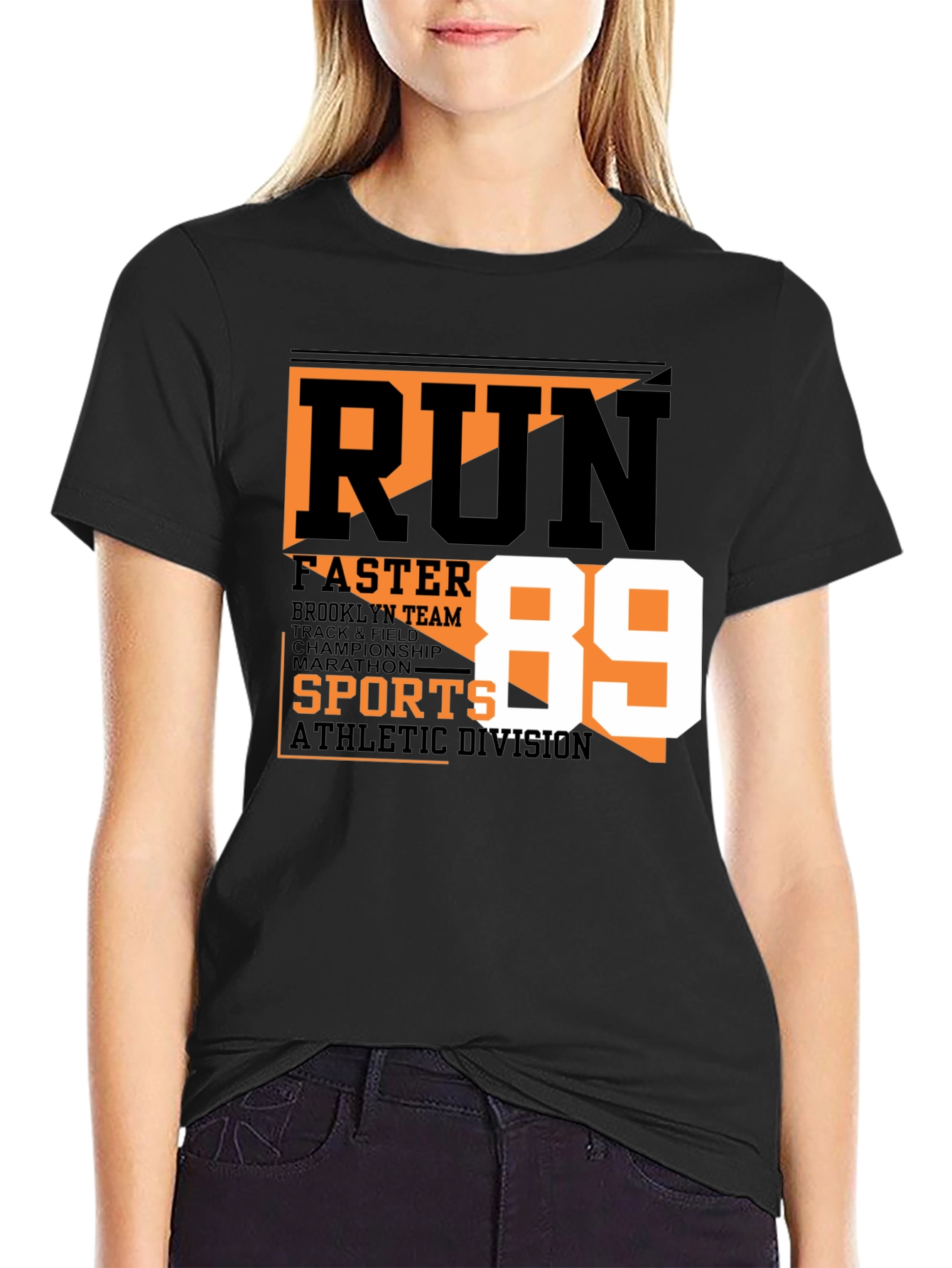 Run Faster Athletic Tee