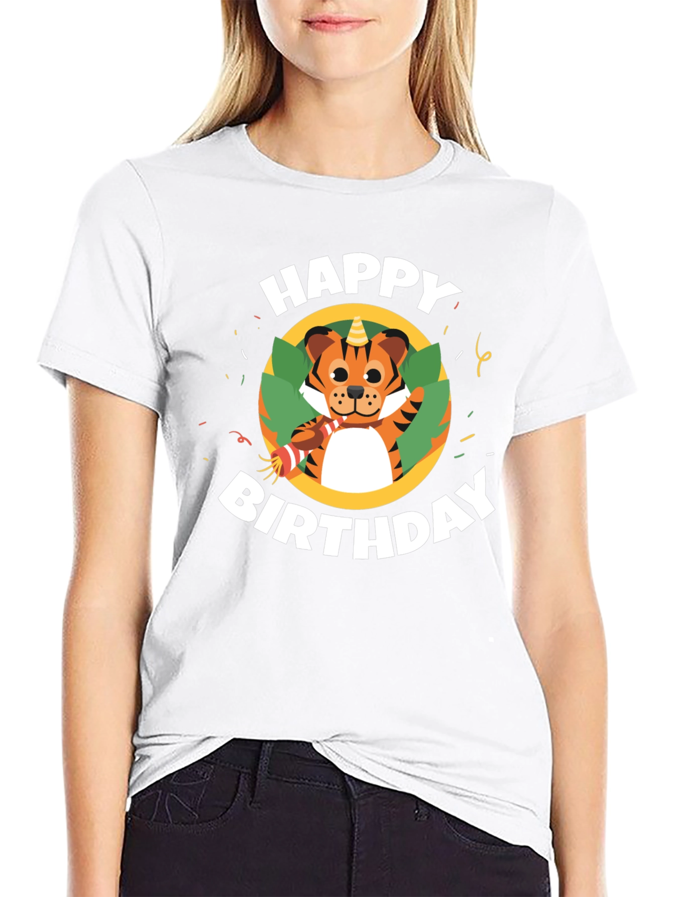 Happy Birthday Tiger Graphic T-Shirt