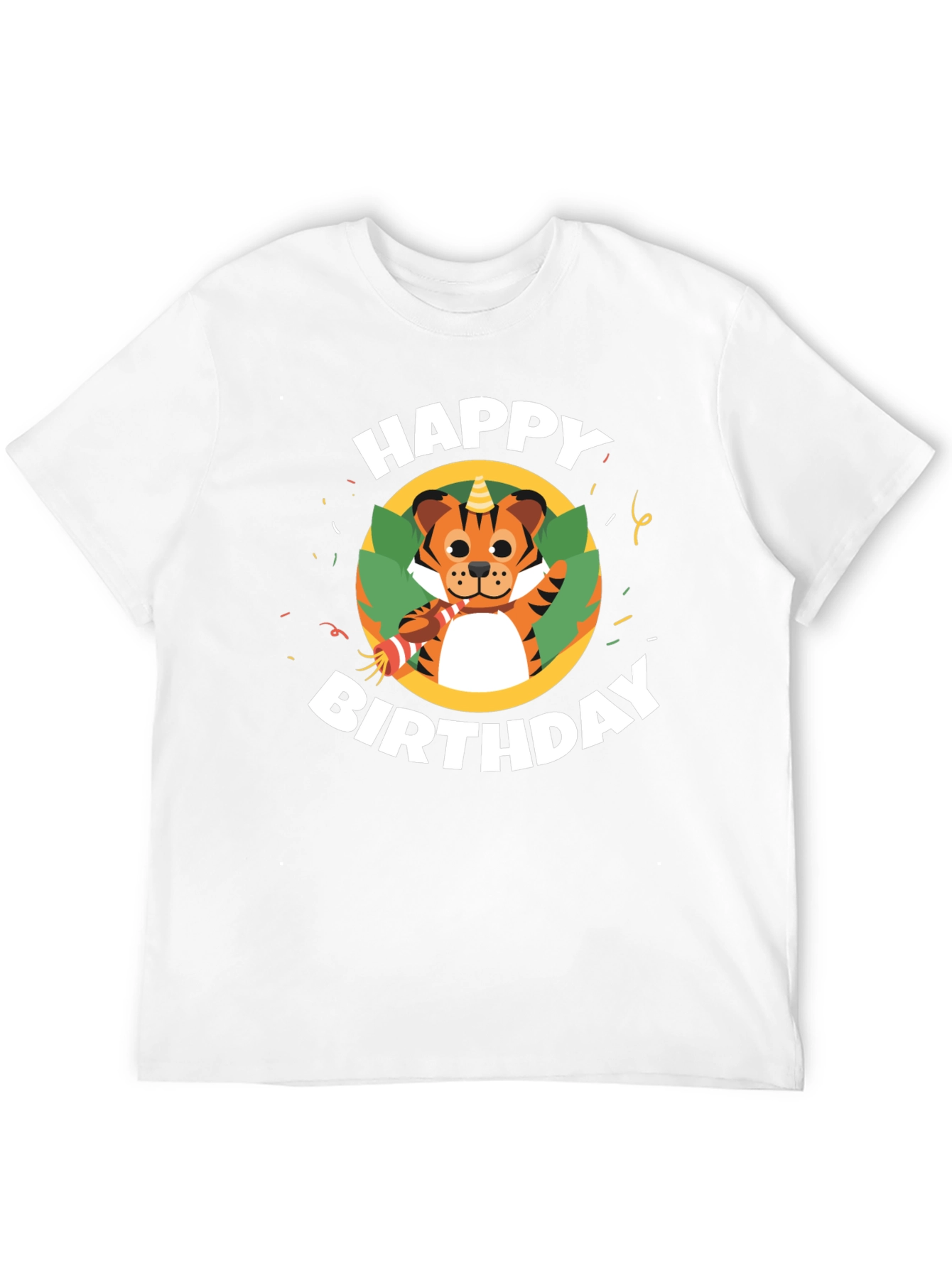 Happy Birthday Tiger Graphic T-Shirt