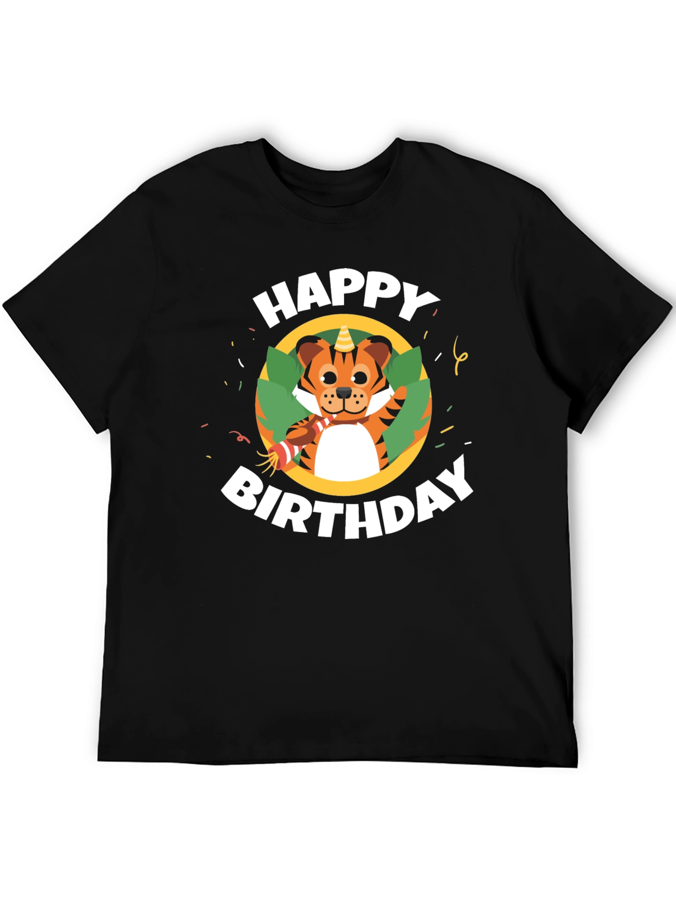 Happy Birthday Tiger Graphic T-Shirt