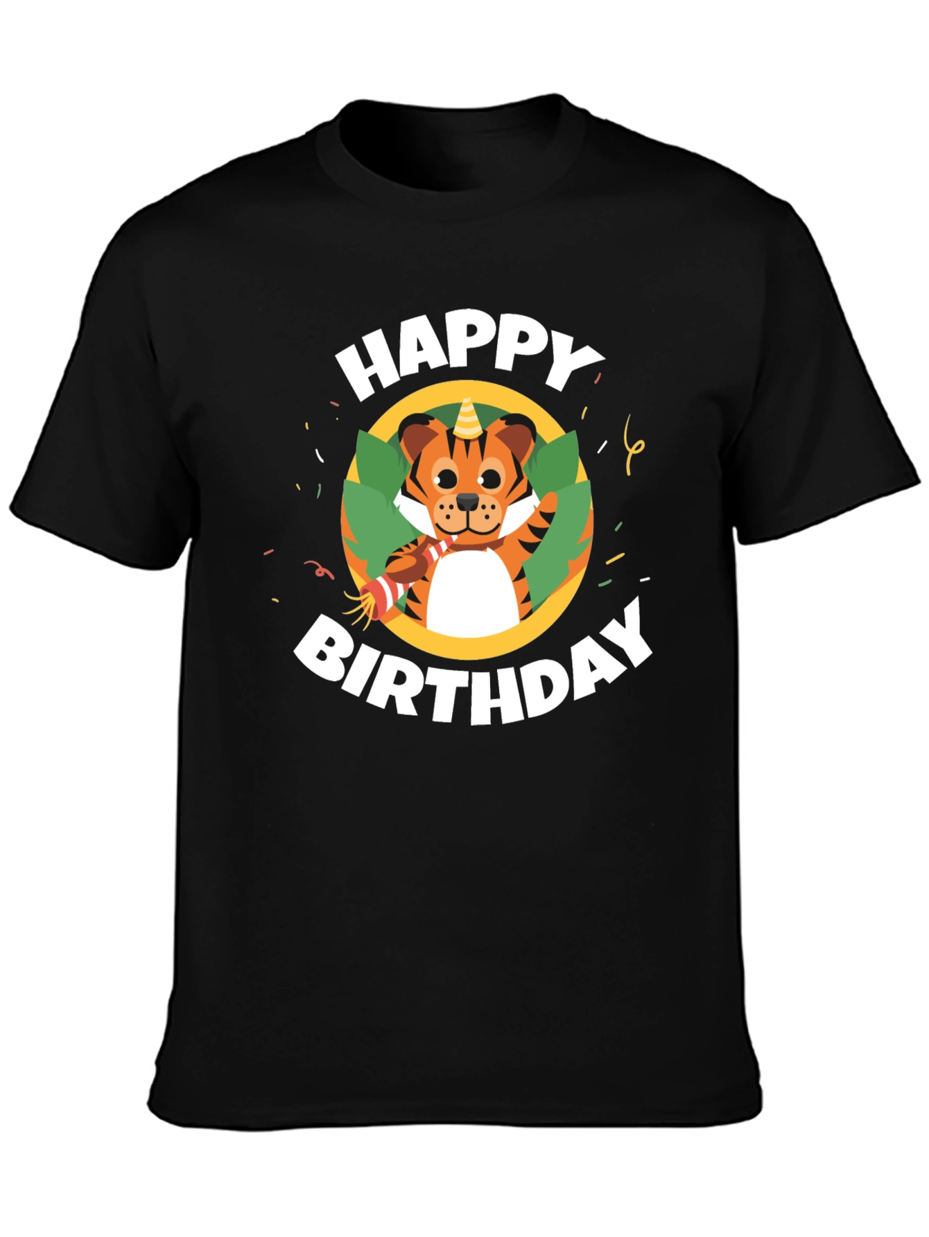 Happy Birthday Tiger Graphic T-Shirt